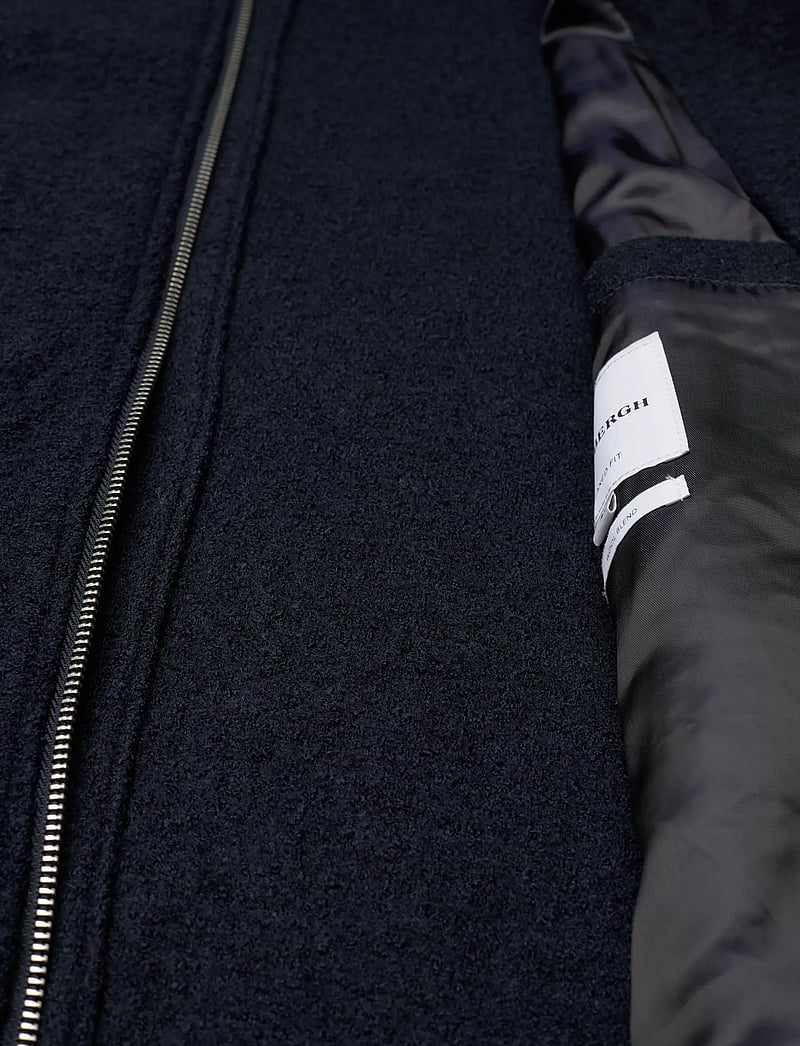 Lindbergh - Wool blend zip through overshirt - herbstjacken - navy - 4