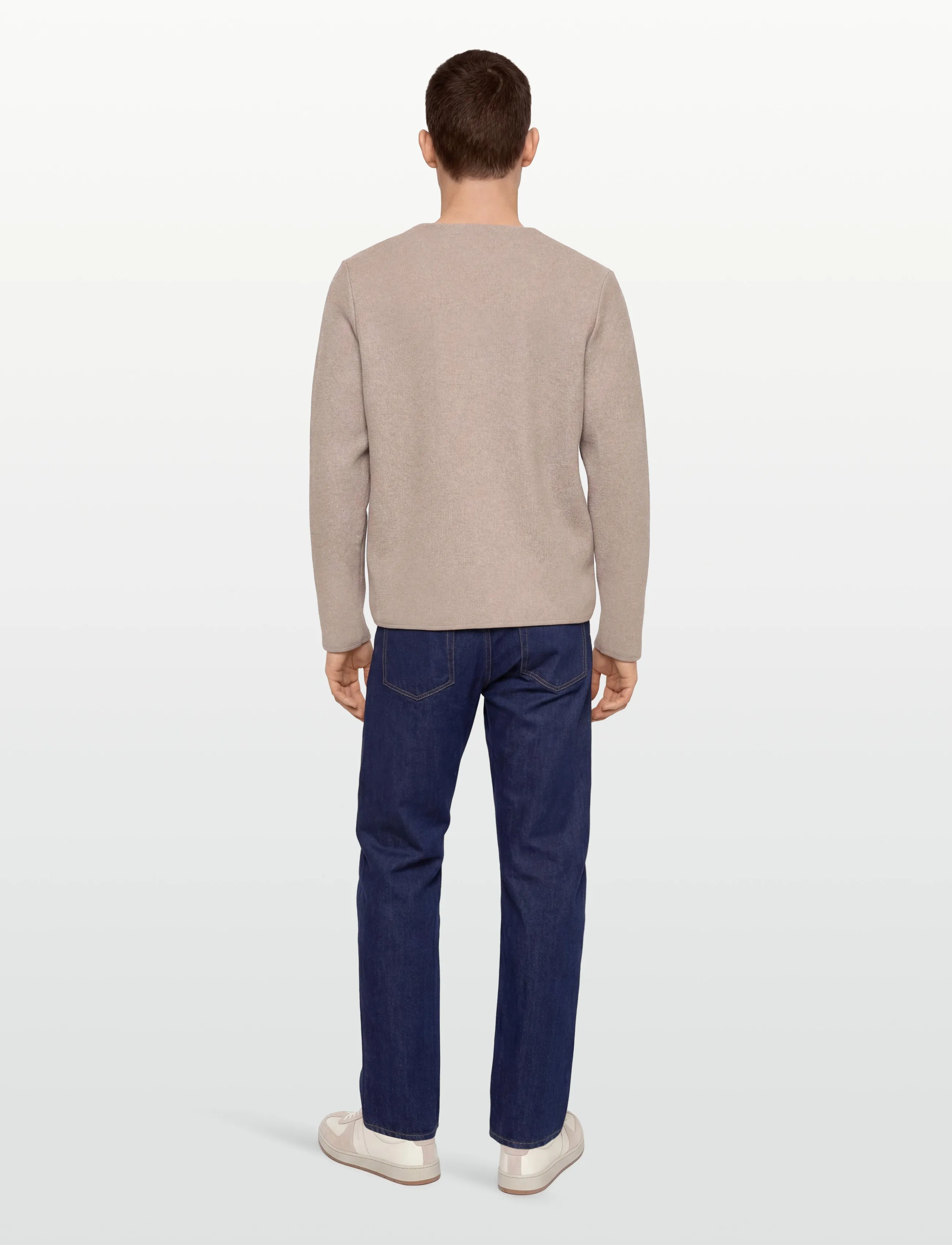 Lindbergh - Wool blend cardigan - cardigans - lt stone - 4