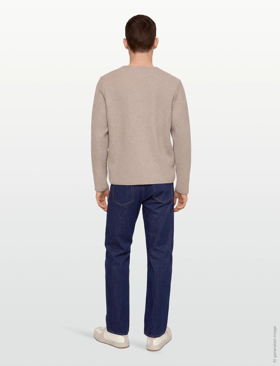 Lindbergh - Wool blend cardigan - strickjacken - lt stone - 4