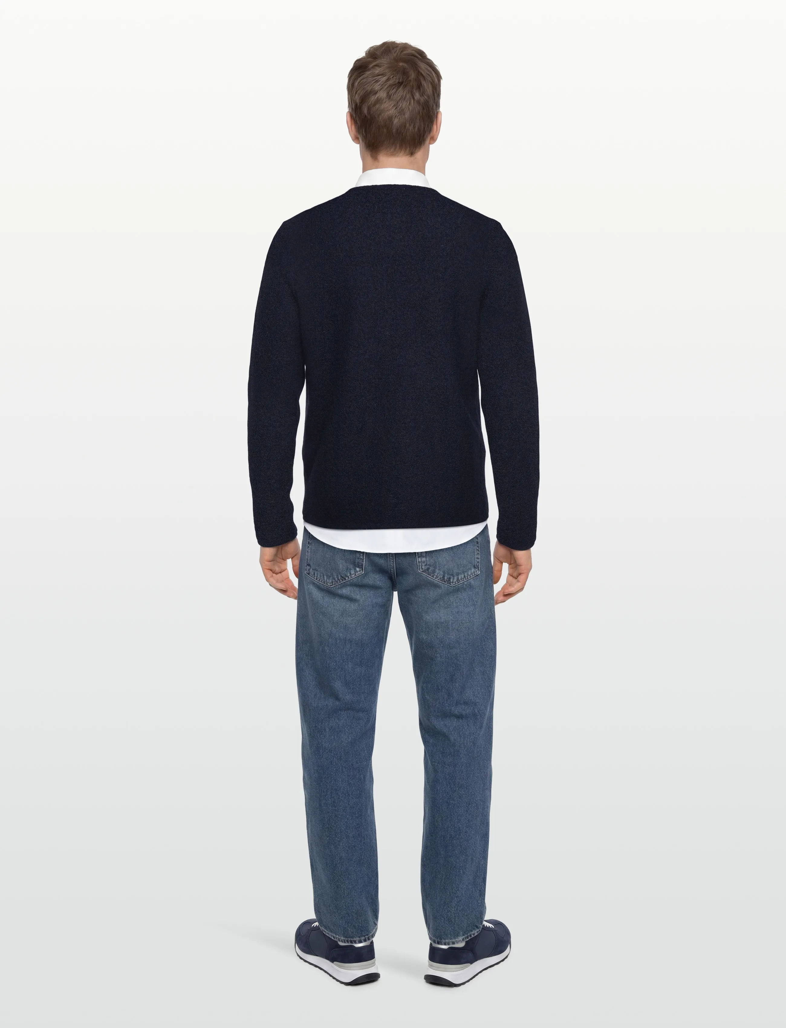 Lindbergh - Wool blend cardigan - cardigans - navy - 4