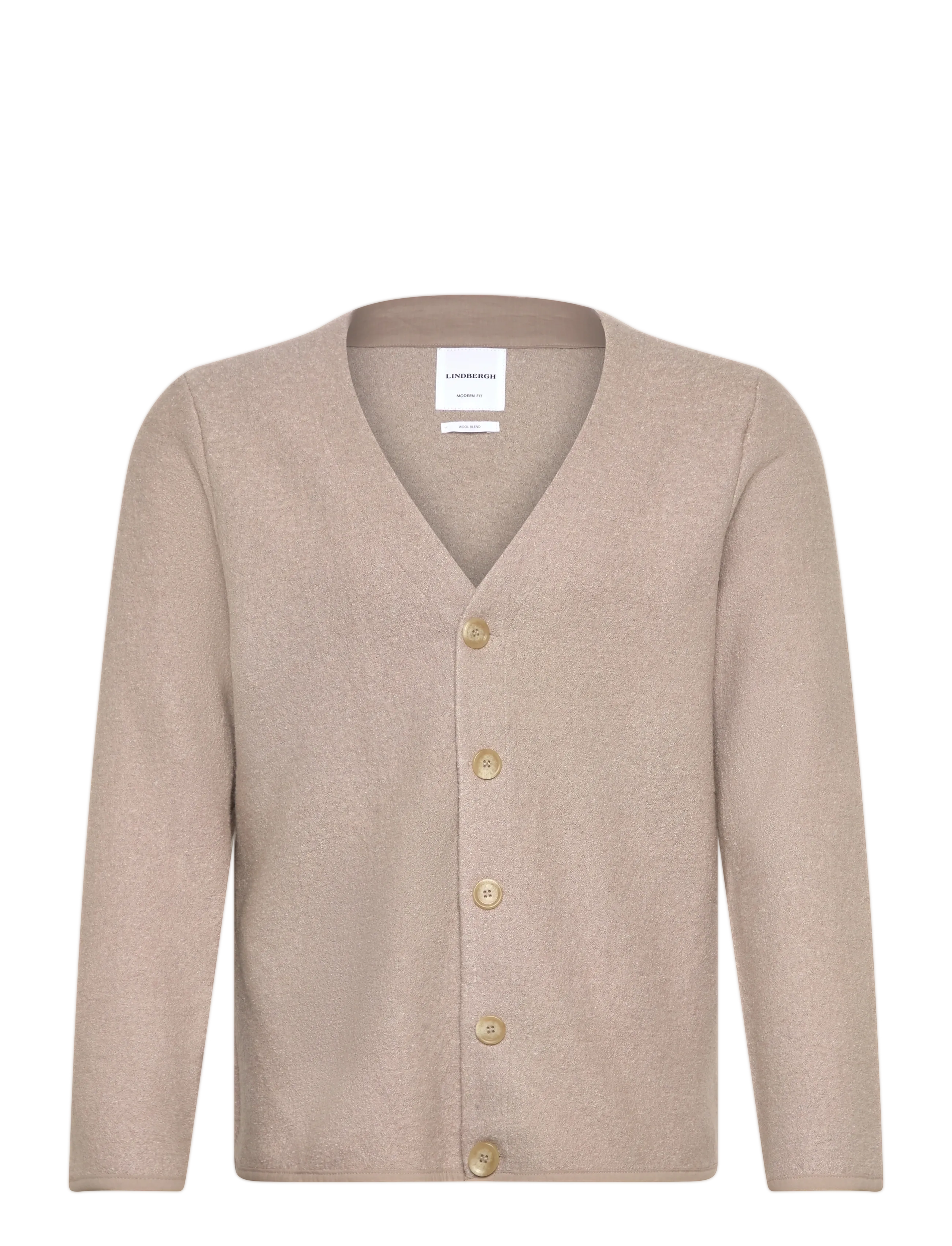 Lindbergh Wool blend cardigan - Cardigans - LT STONE / beige