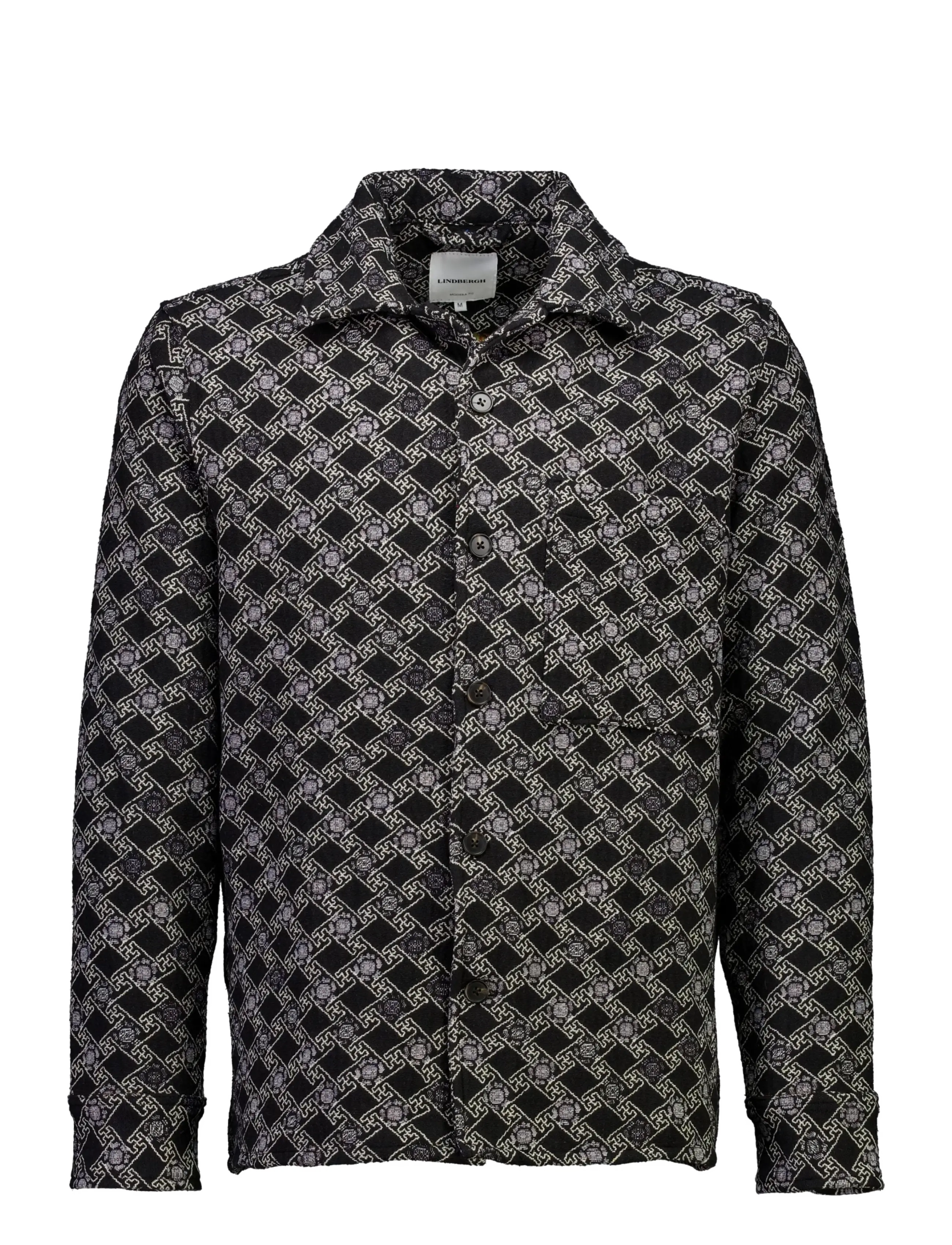 Lindbergh - Jacquard overshirt - black - 1