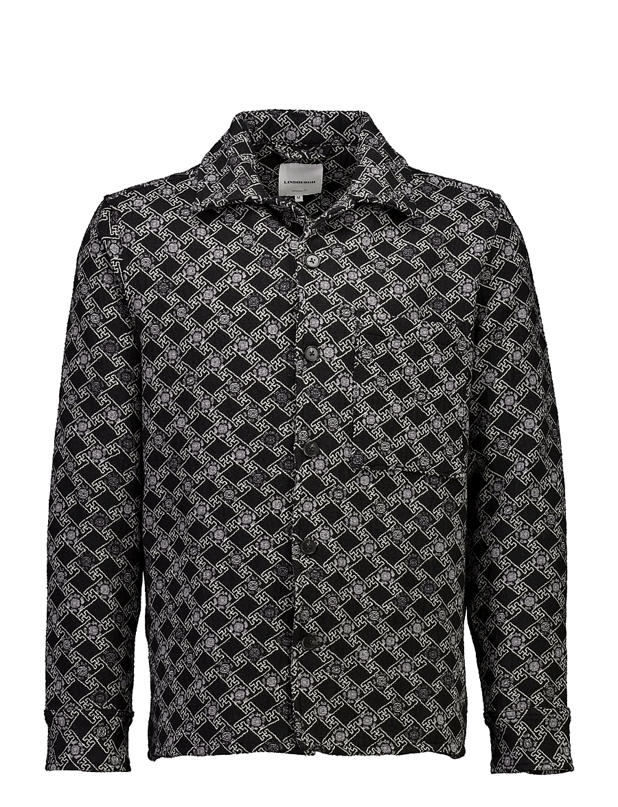 Lindbergh - Jacquard overshirt - black - 1