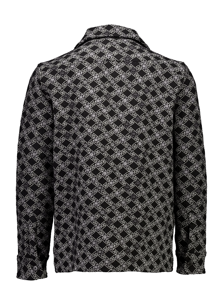 Lindbergh - Jacquard overshirt - black - 2