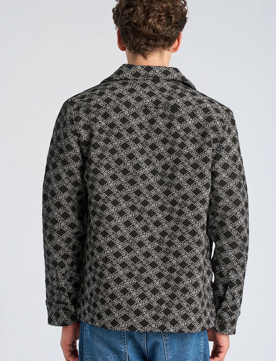 Lindbergh - Jacquard overshirt - black - 4