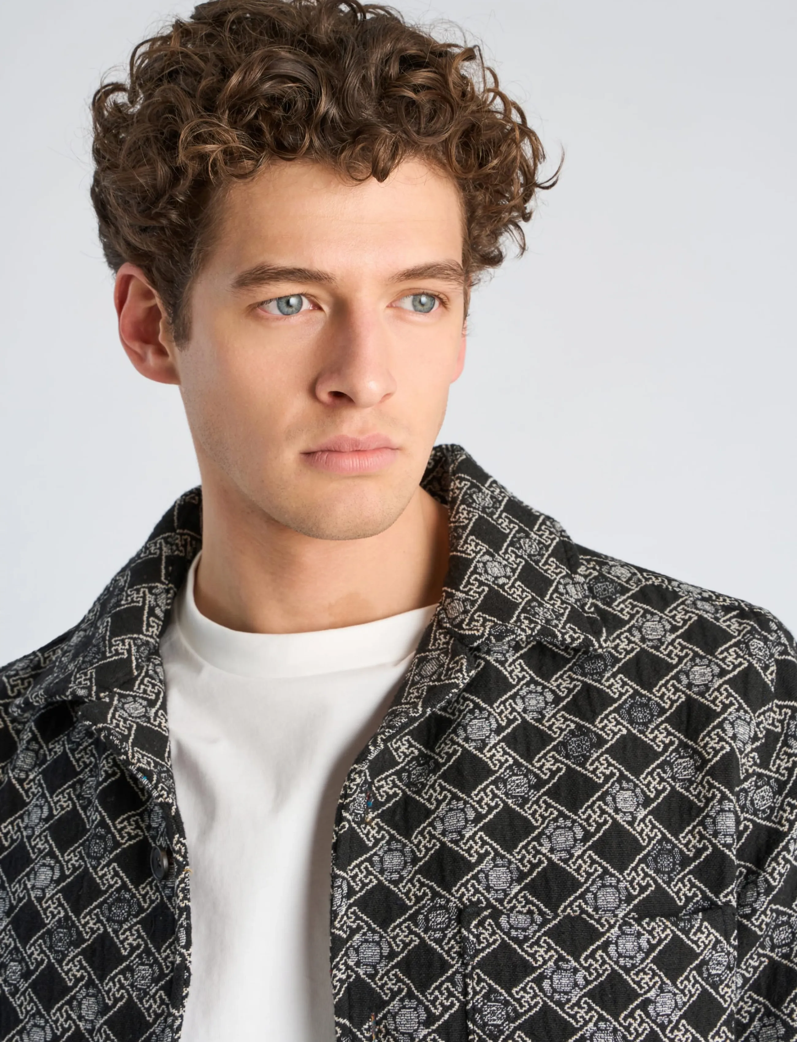 Lindbergh - Jacquard overshirt - black - 5