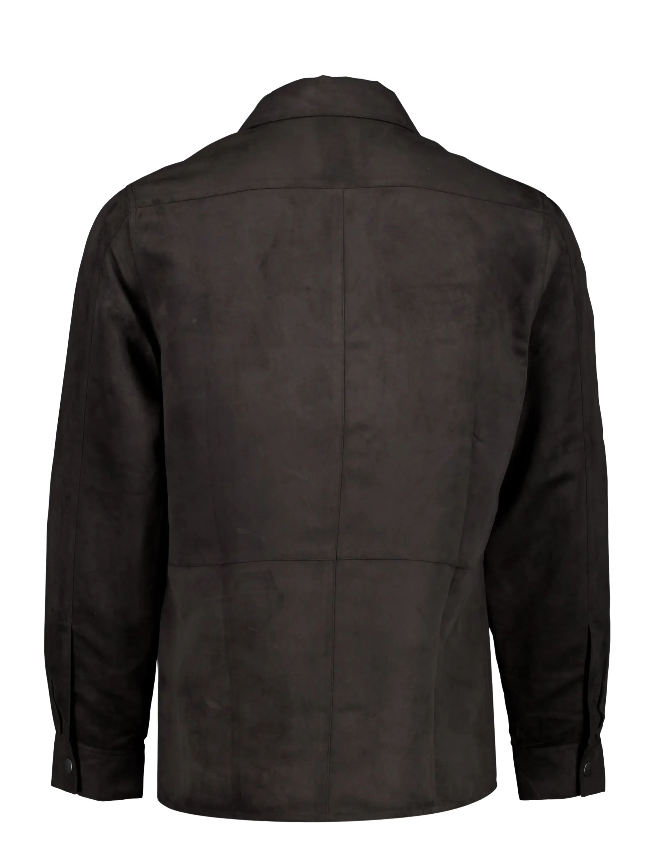 Lindbergh - Micro suede overshirt - höstjackor - black - 1
