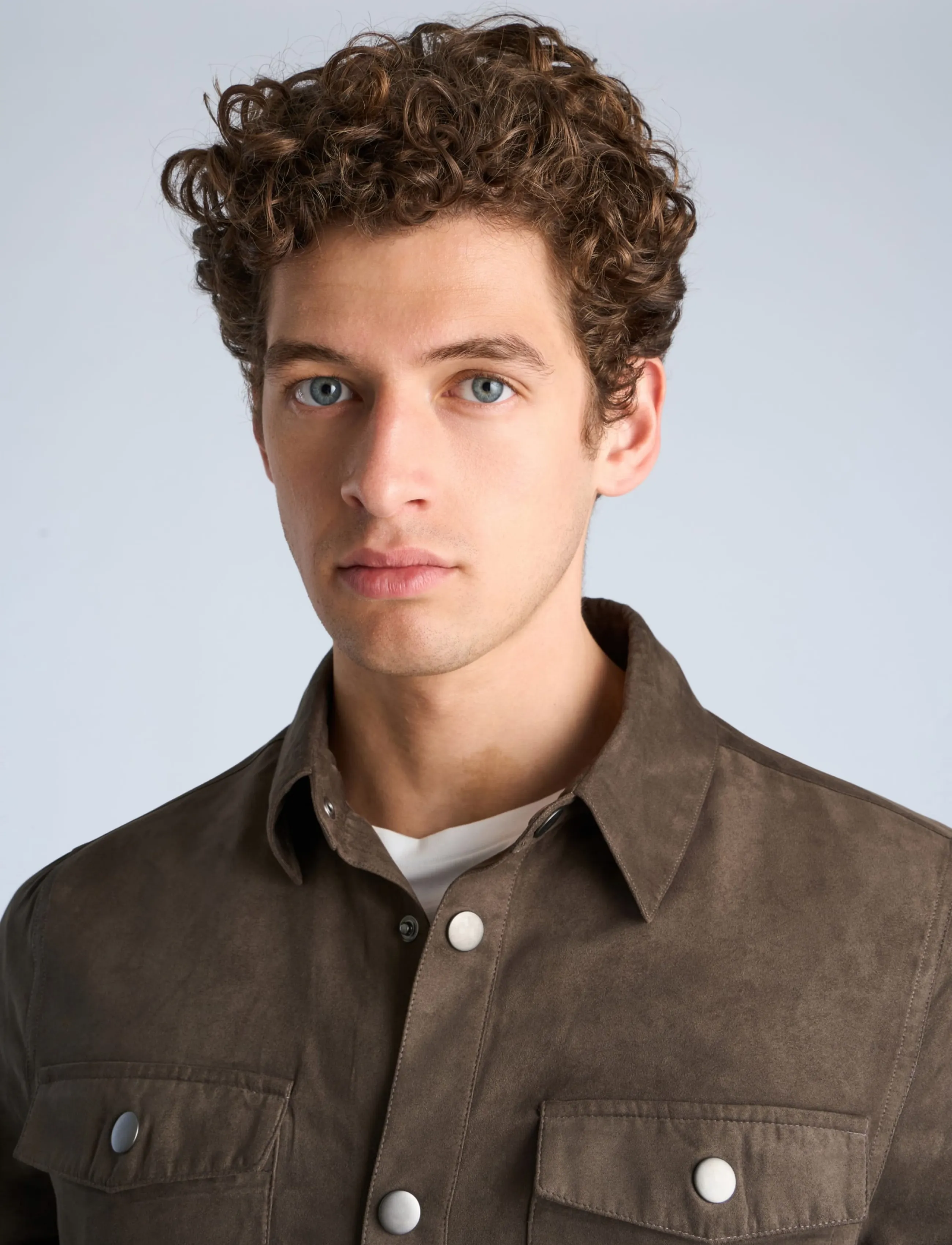 Lindbergh - Micro suede overshirt - höstjackor - brown - 5