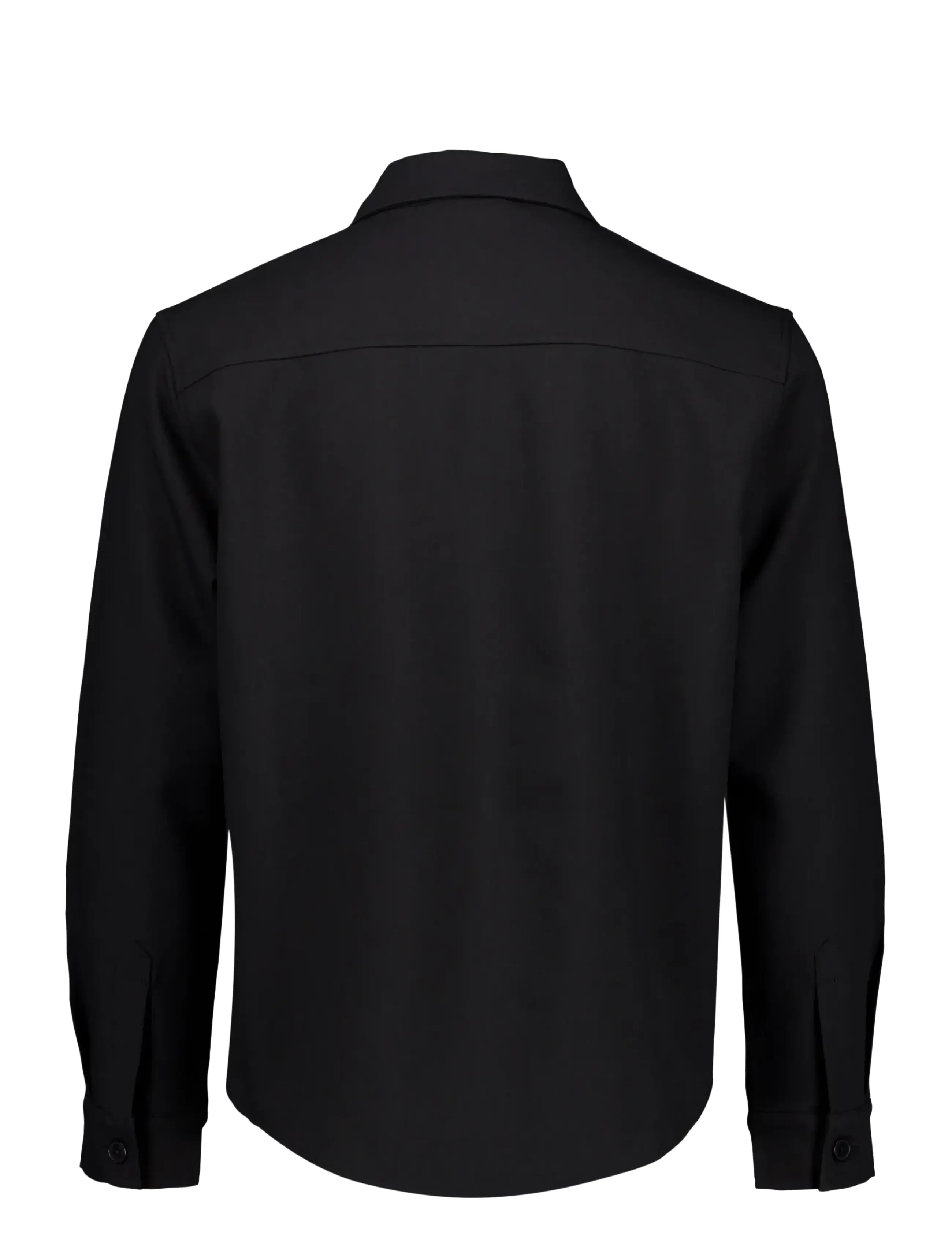 Lindbergh - Superflex uneven hem overshirt - kollektioner - black - 2