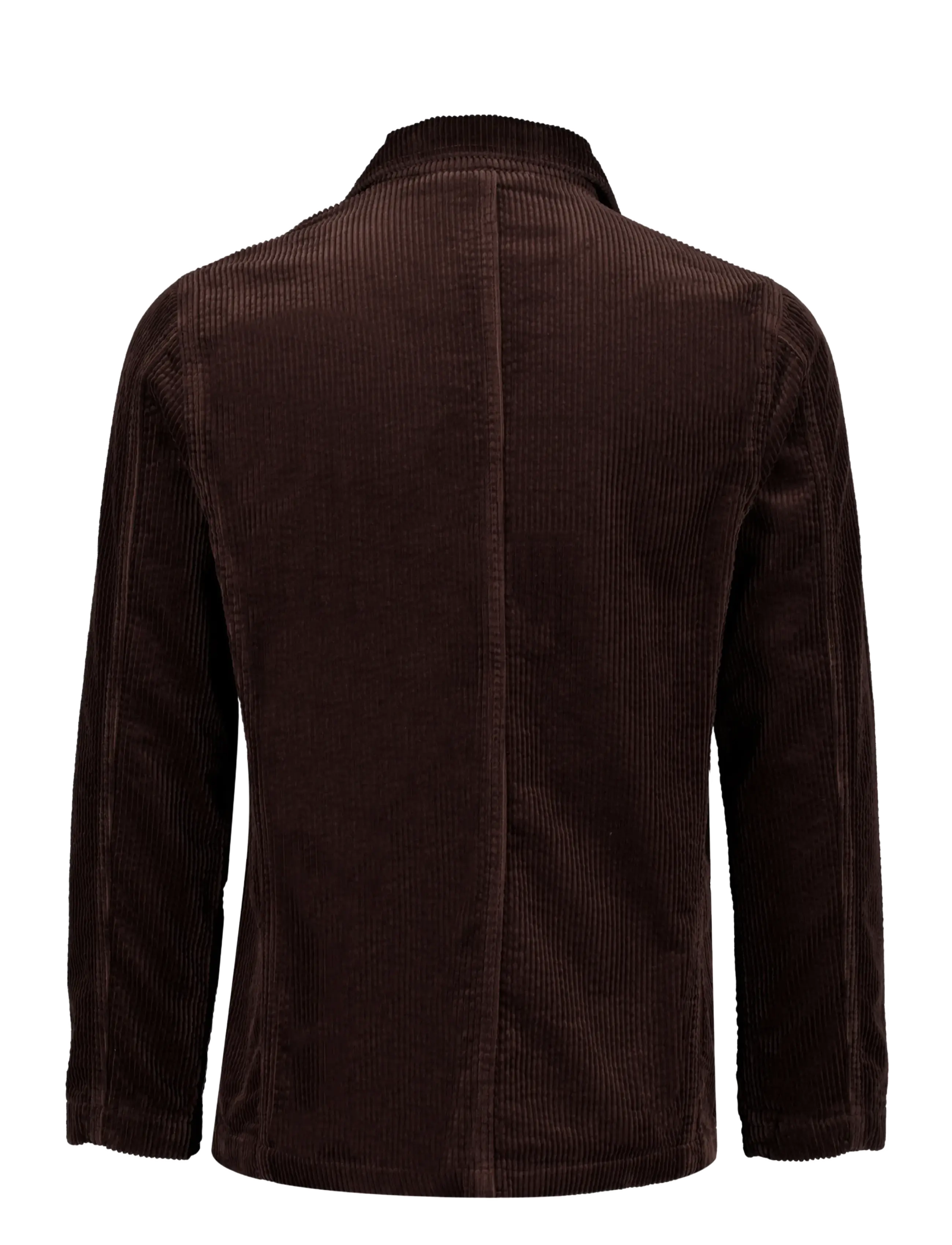 Lindbergh - Seersucker corduroy casual blazer - single breasted blazers - dk brown - 1