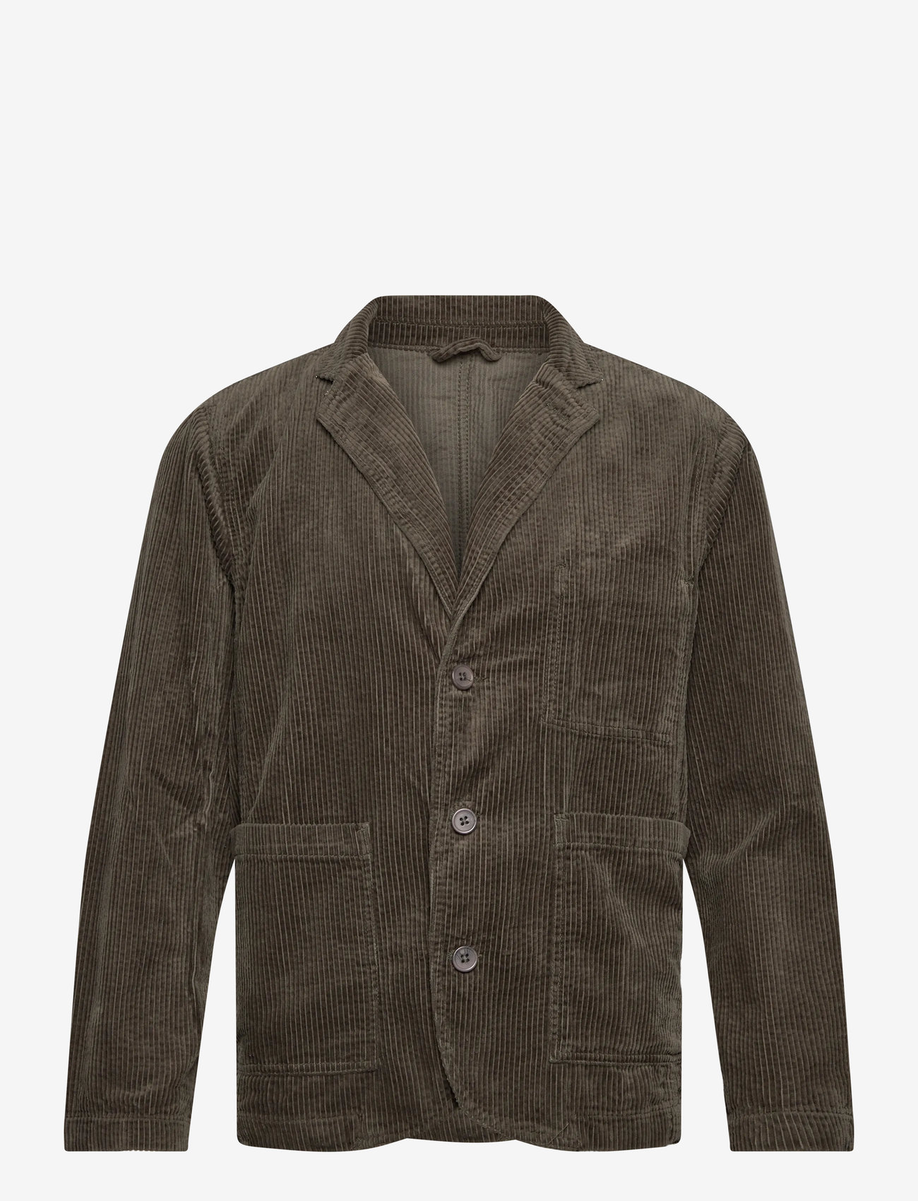 Lindbergh - Seersucker corduroy casual blazer - einreiher - dusty army - 1