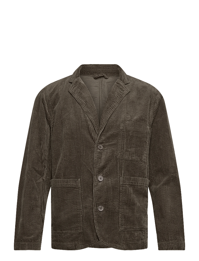 Lindbergh - Seersucker corduroy casual blazer - einreiher - dusty army - 1