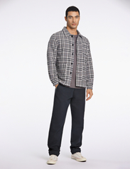 Lindbergh - Check overshirt - vyrams - dk grey - 4