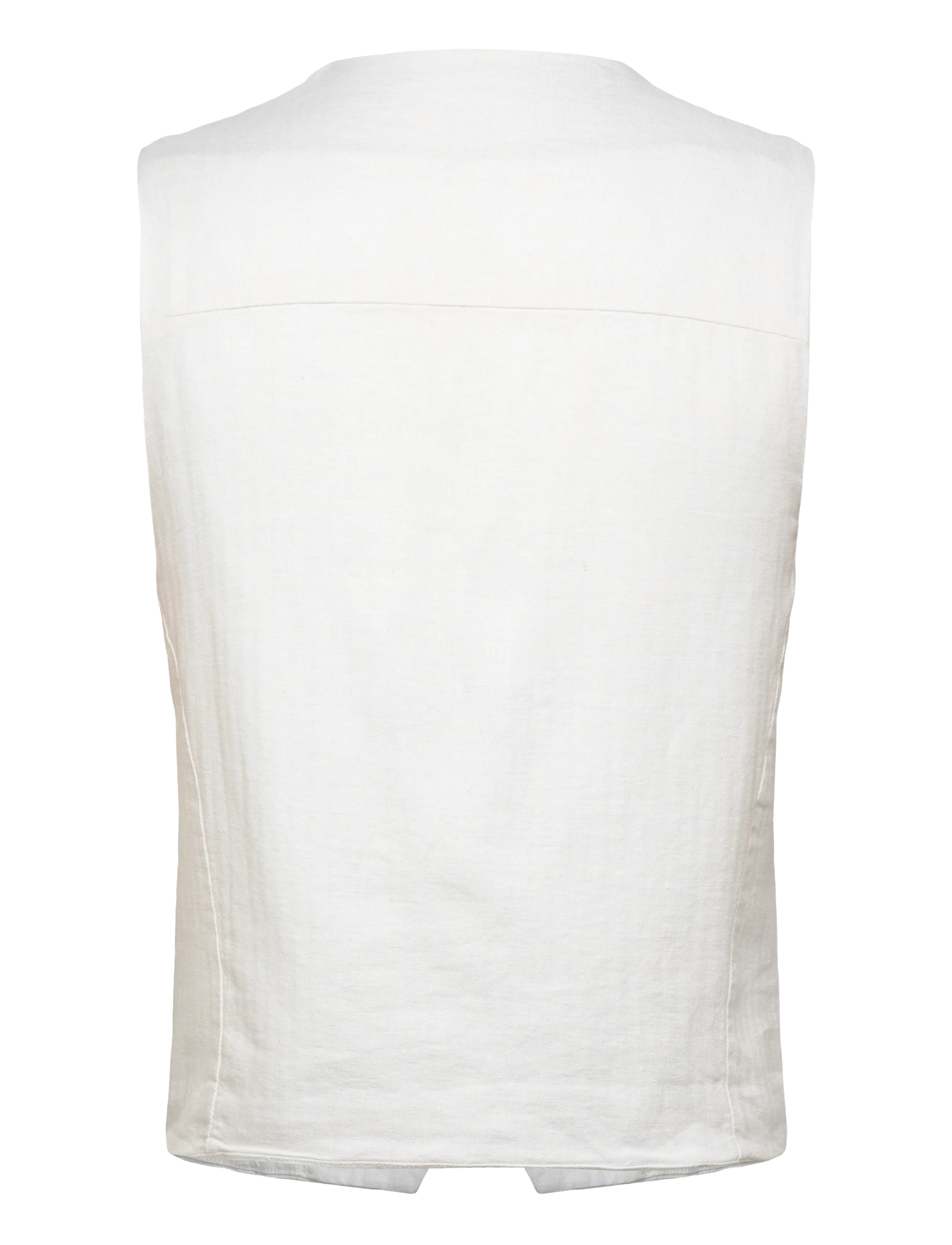 Lindbergh - Cotton linen waistcoat - Ülikonnavestid - optical white - 2