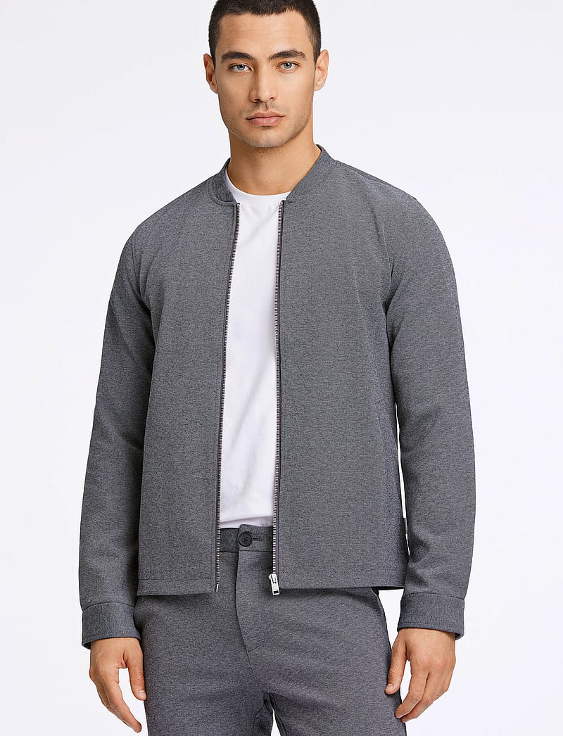 Lindbergh - Superflex overshirt - kollektioner - grey mix - 1