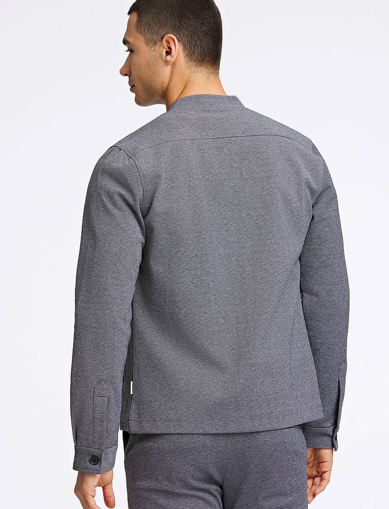 Lindbergh - Superflex overshirt - kollektioner - grey mix - 4