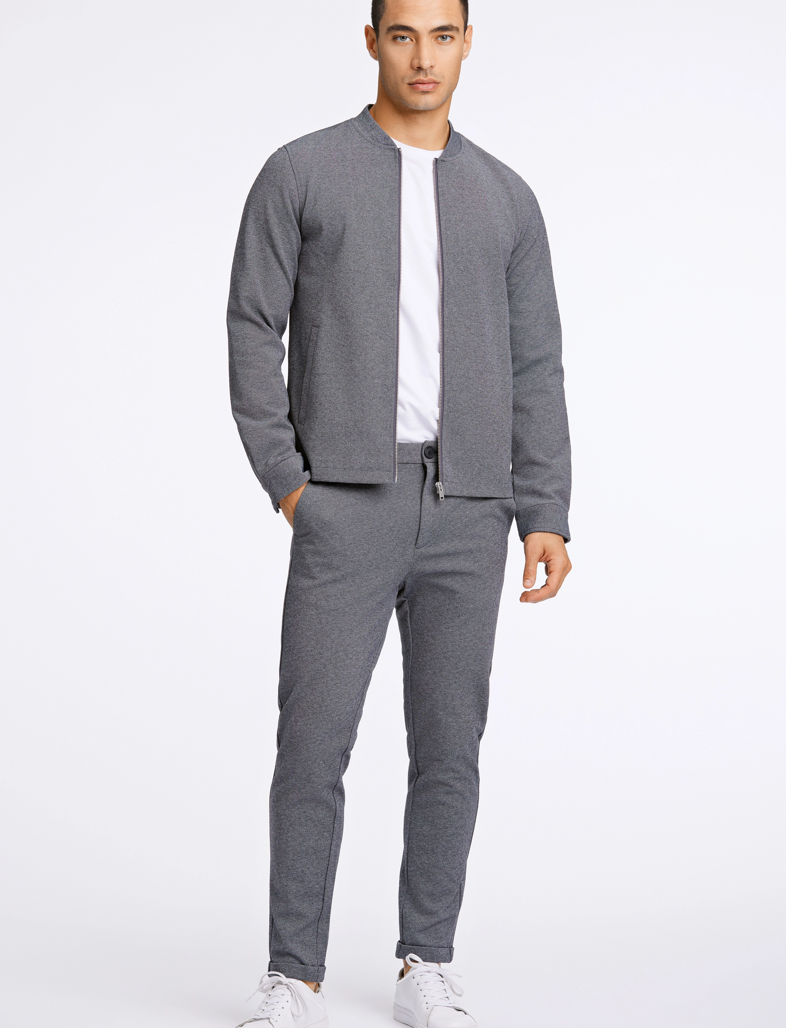Lindbergh - Superflex overshirt - vacation essentials - grey mix - 5