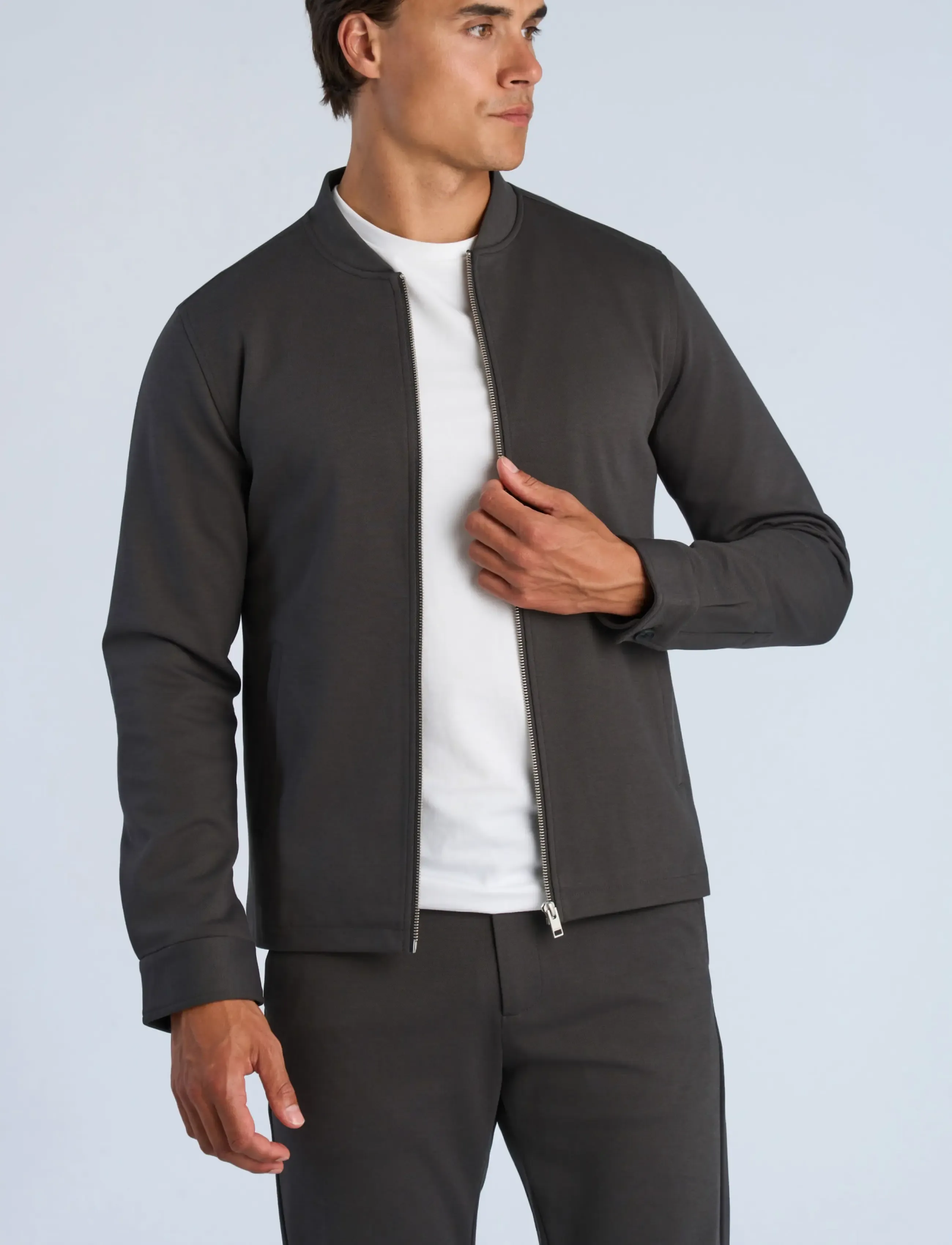 Lindbergh - Superflex overshirt - collections - ink grey - 3
