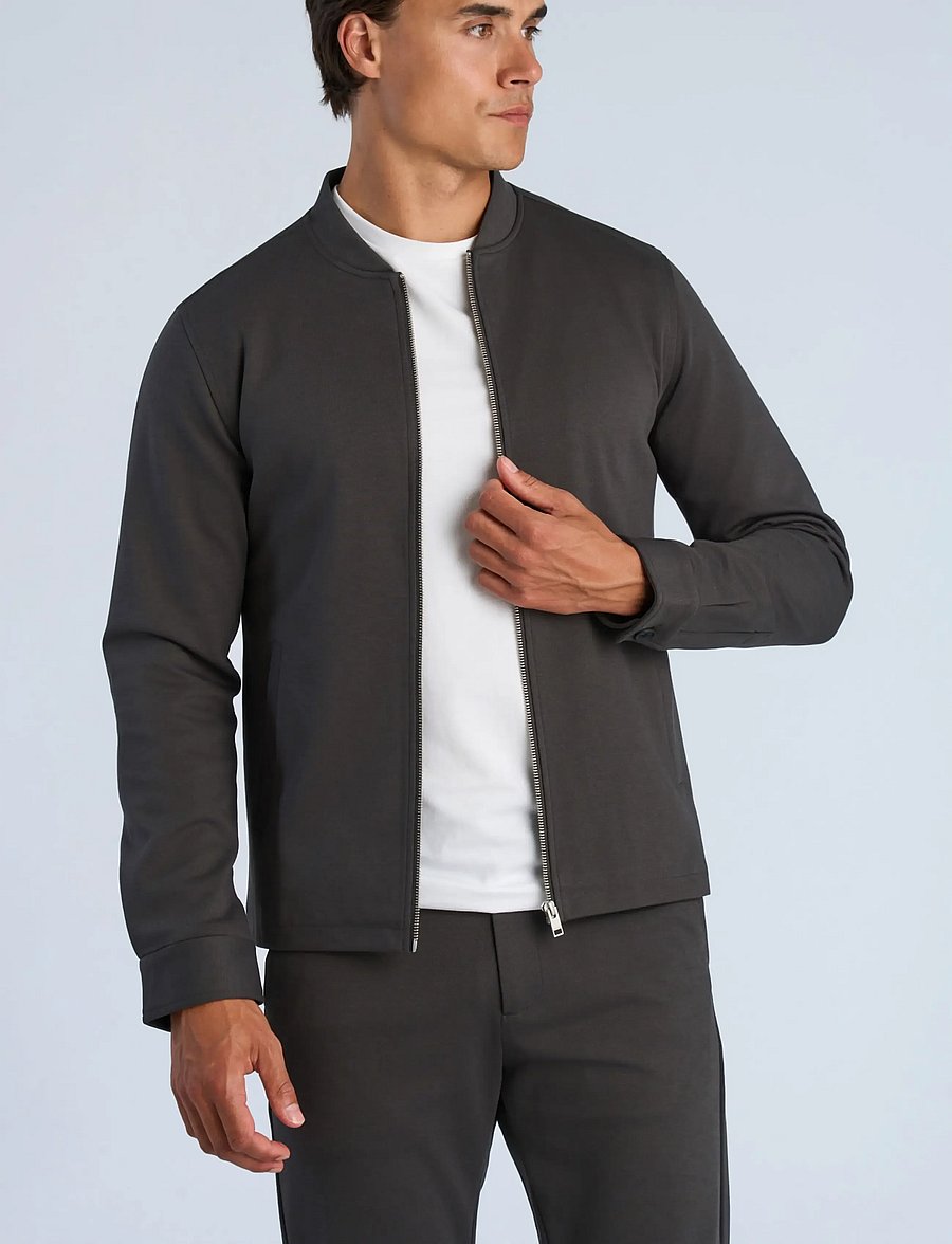 Lindbergh - Superflex overshirt - collections - ink grey - 3