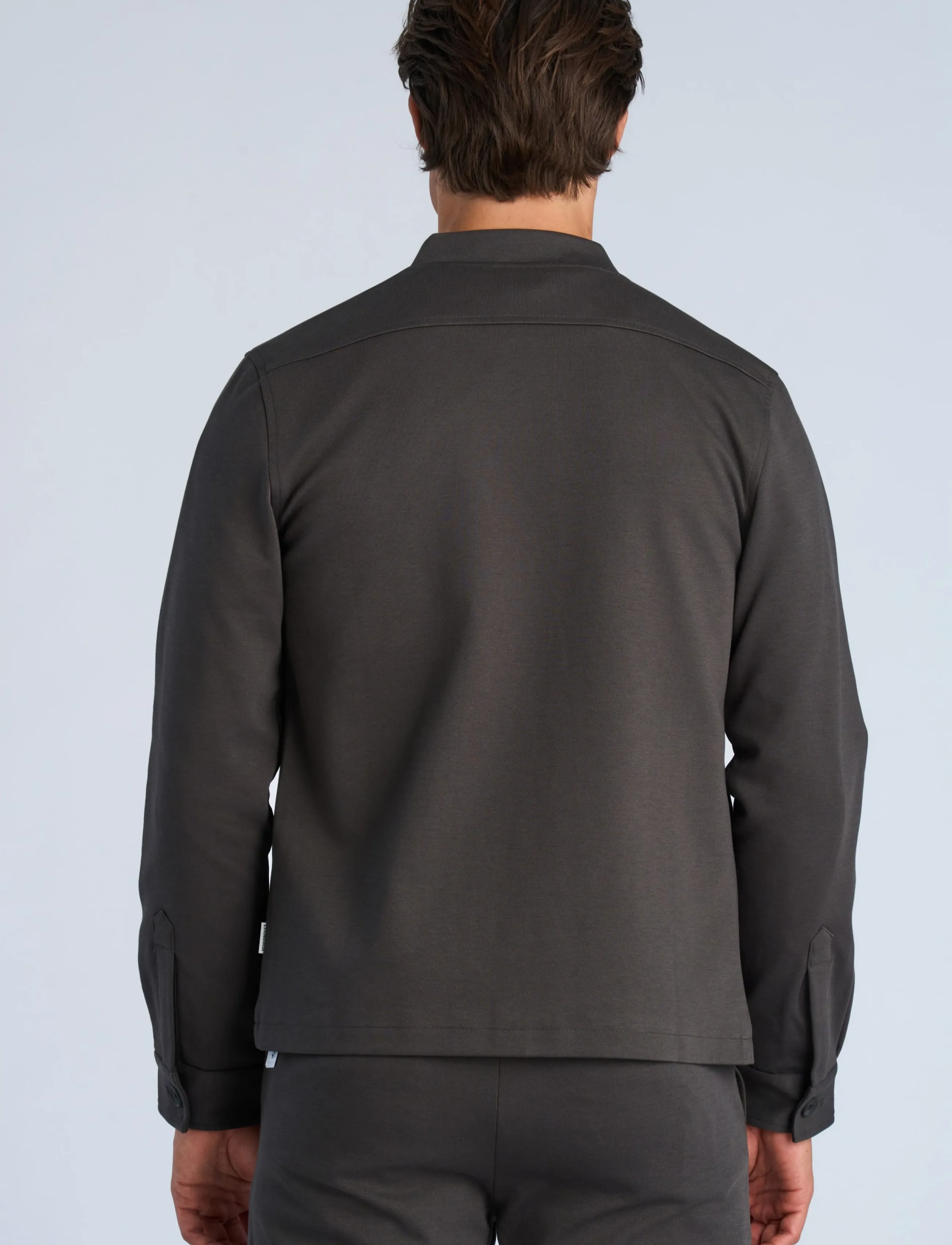 Lindbergh - Superflex overshirt - collections - ink grey - 4