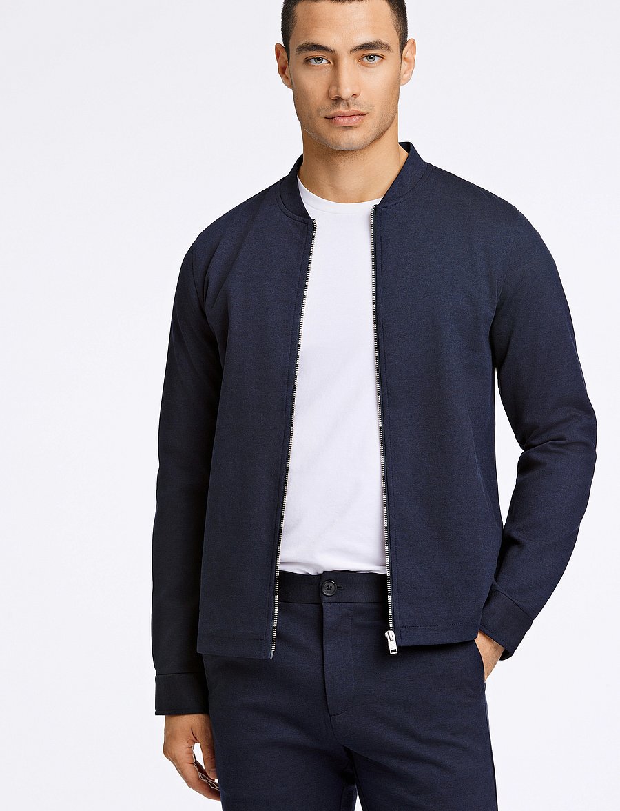 Lindbergh - Superflex overshirt - overshirts - navy mix - 1