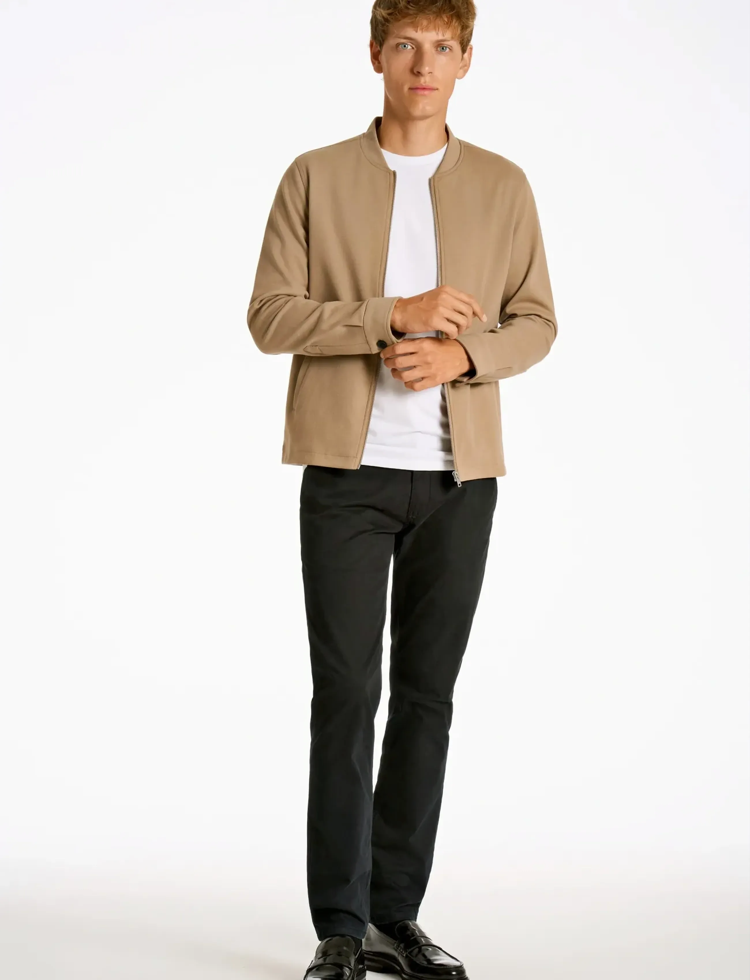Lindbergh Superflex Overshirt, XXL, Beige, Overdele > Overtrøjer, Herre