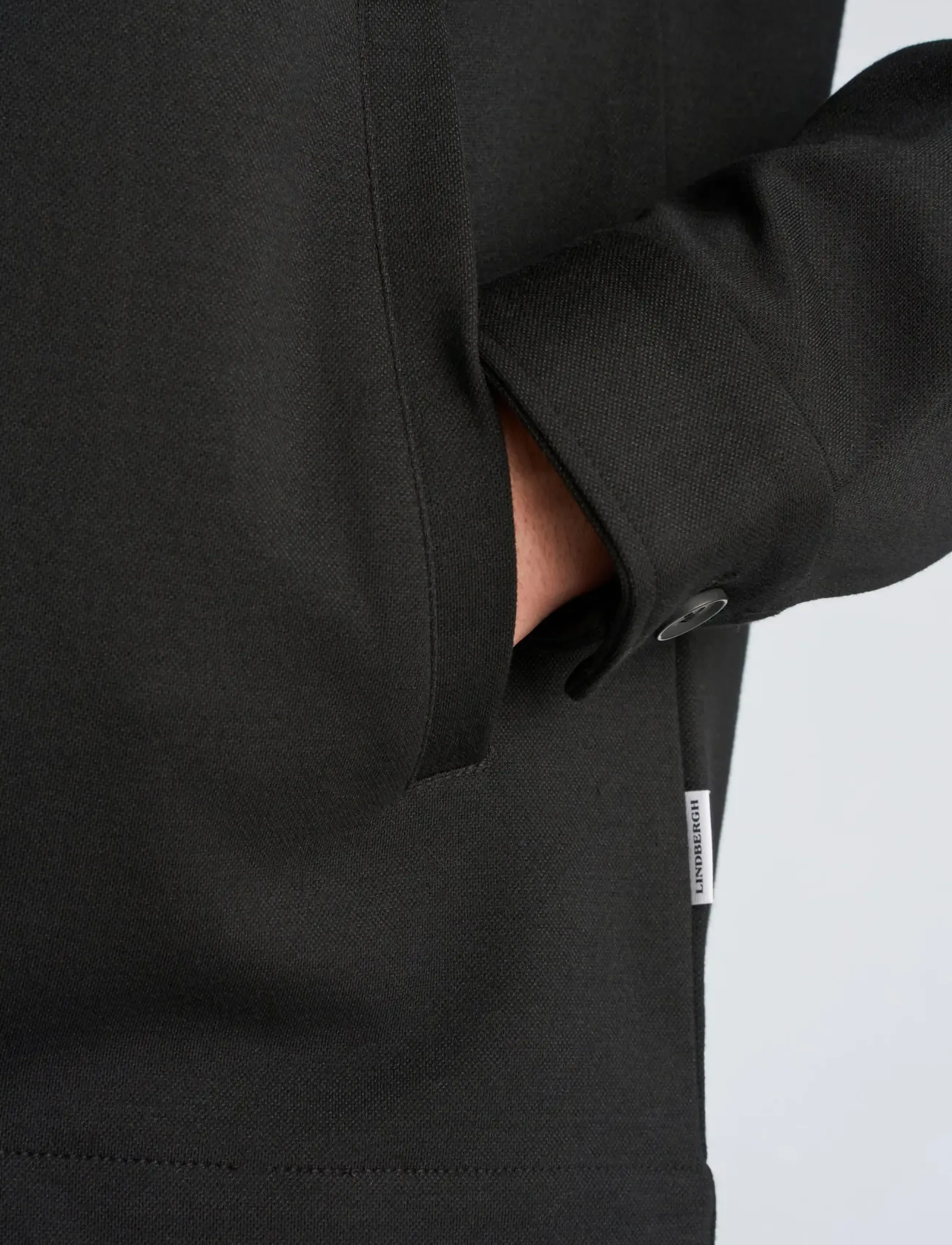 Lindbergh Superflex overshirt - Streetstyle - BLACK / black