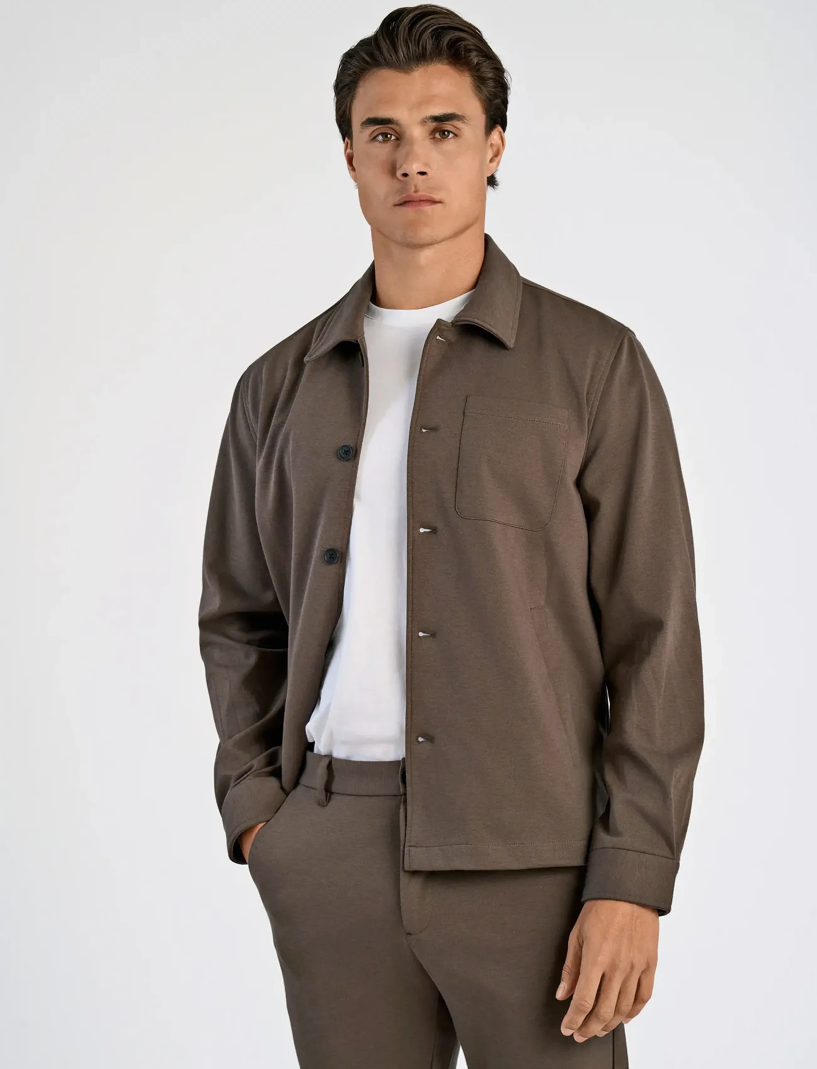 Lindbergh - Superflex overshirt - män - dk army - 5