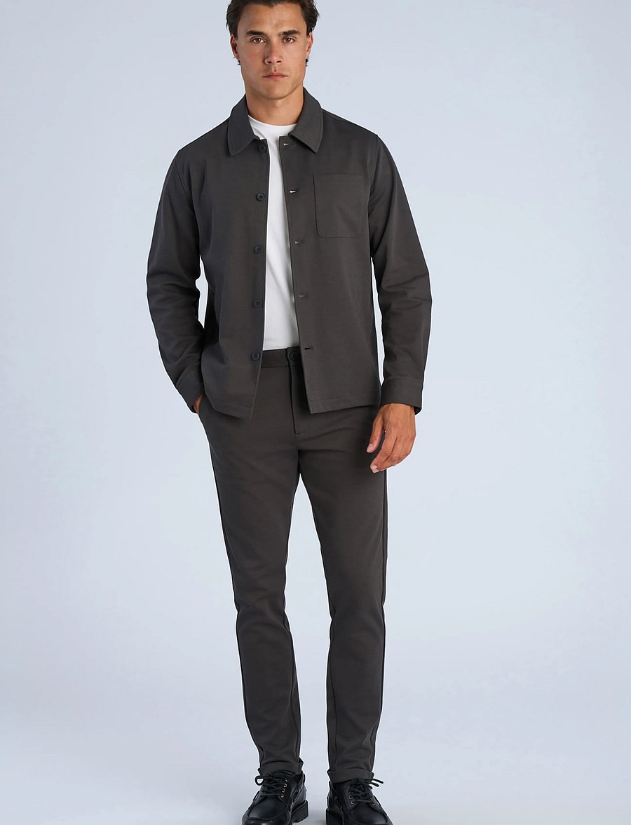 Lindbergh - Superflex overshirt - collections - ink grey - 0