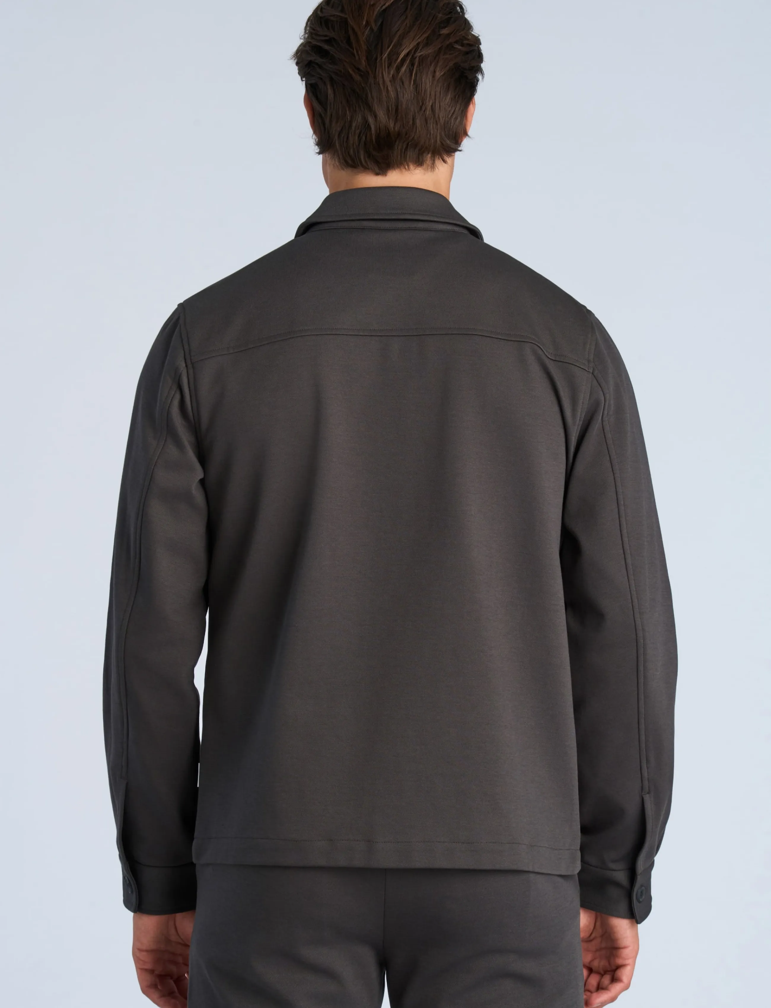 Lindbergh - Superflex overshirt - collections - ink grey - 4