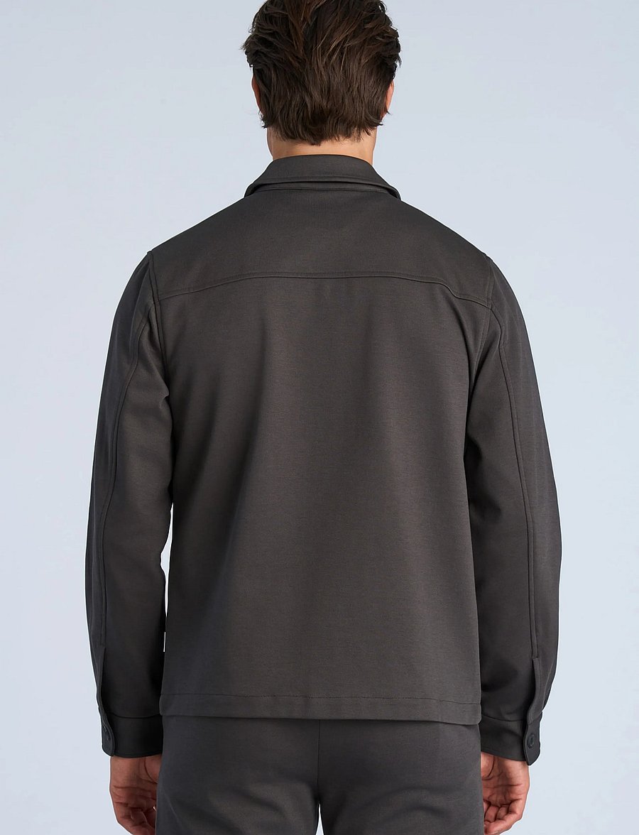 Lindbergh - Superflex overshirt - collections - ink grey - 4