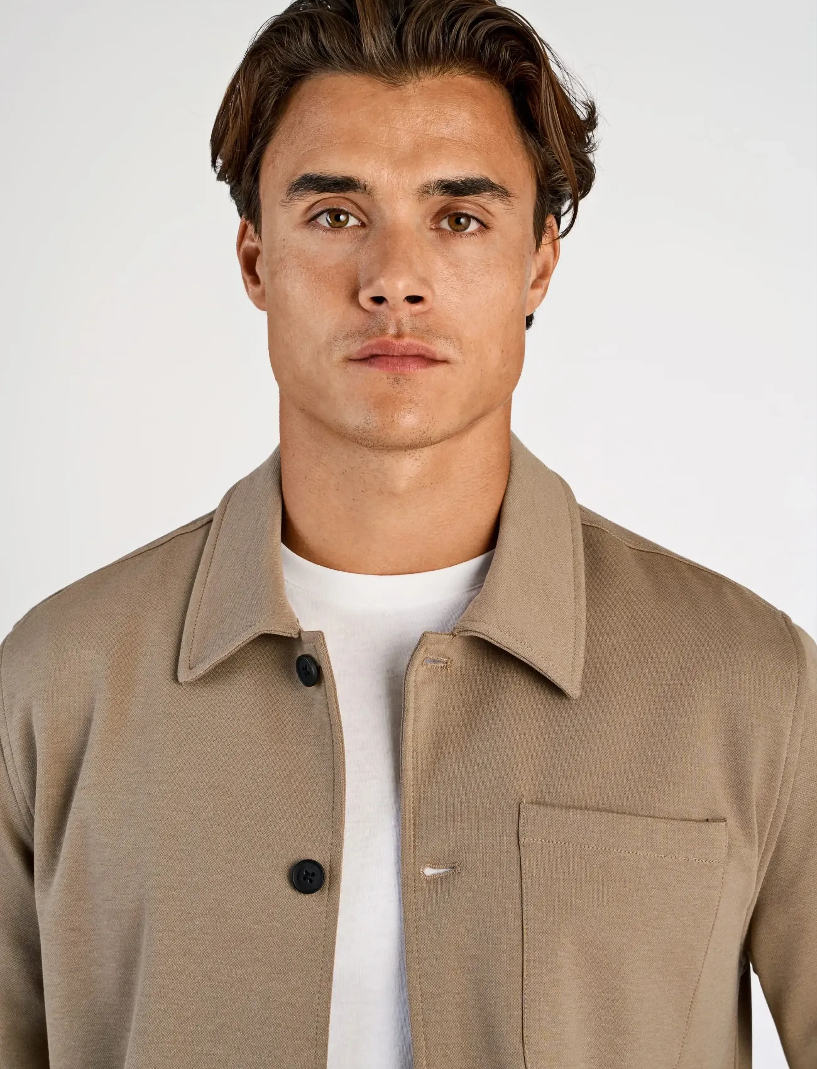 Lindbergh - Superflex overshirt - vacation essentials - sand mix - 5