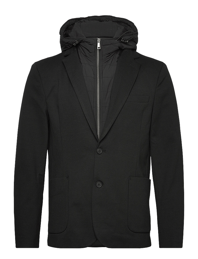 Lindbergh - Superflex hybrid blazer - enkelknäppta kavajer - black - 1