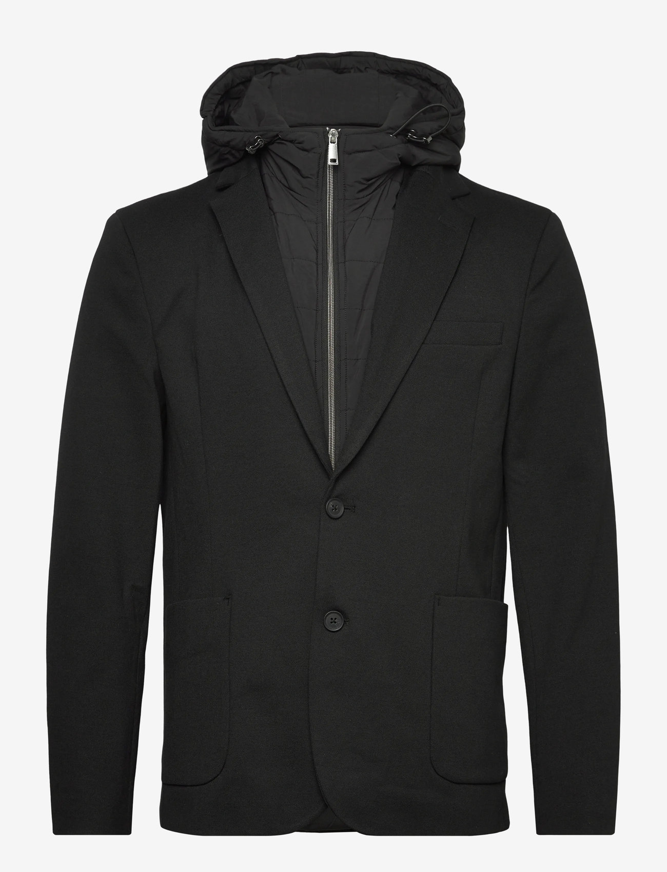 Lindbergh - Superflex hybrid blazer - enkelknäppta kavajer - black - 1