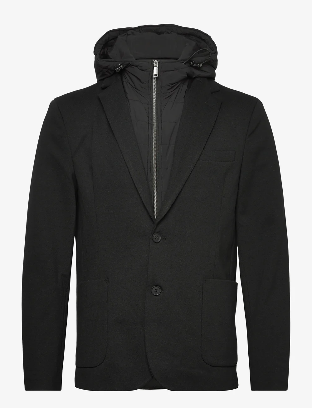 Lindbergh - Superflex hybrid blazer - enkelknäppta kavajer - black - 1