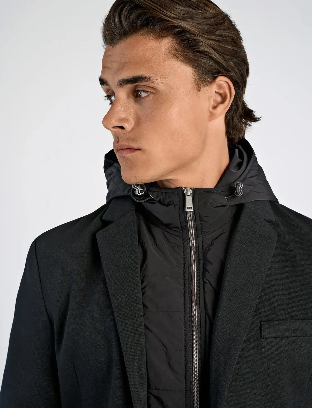 Lindbergh - Superflex hybrid blazer - enkelknäppta kavajer - black - 0