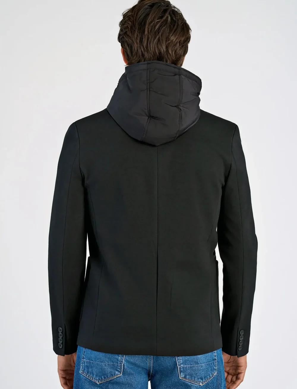 Lindbergh - Superflex hybrid blazer - enkelknäppta kavajer - black - 4