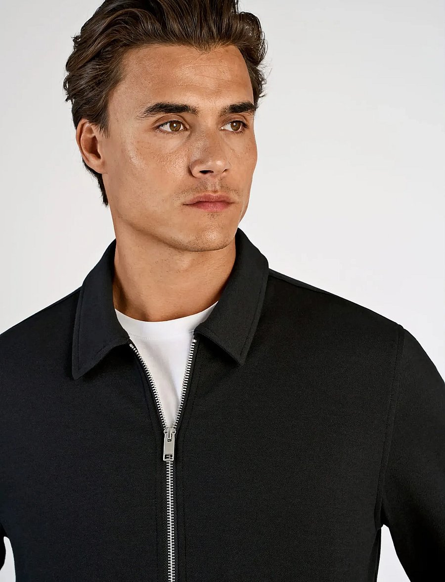 Lindbergh - Superflex zip-through jacket - herbstjacken - black - 5