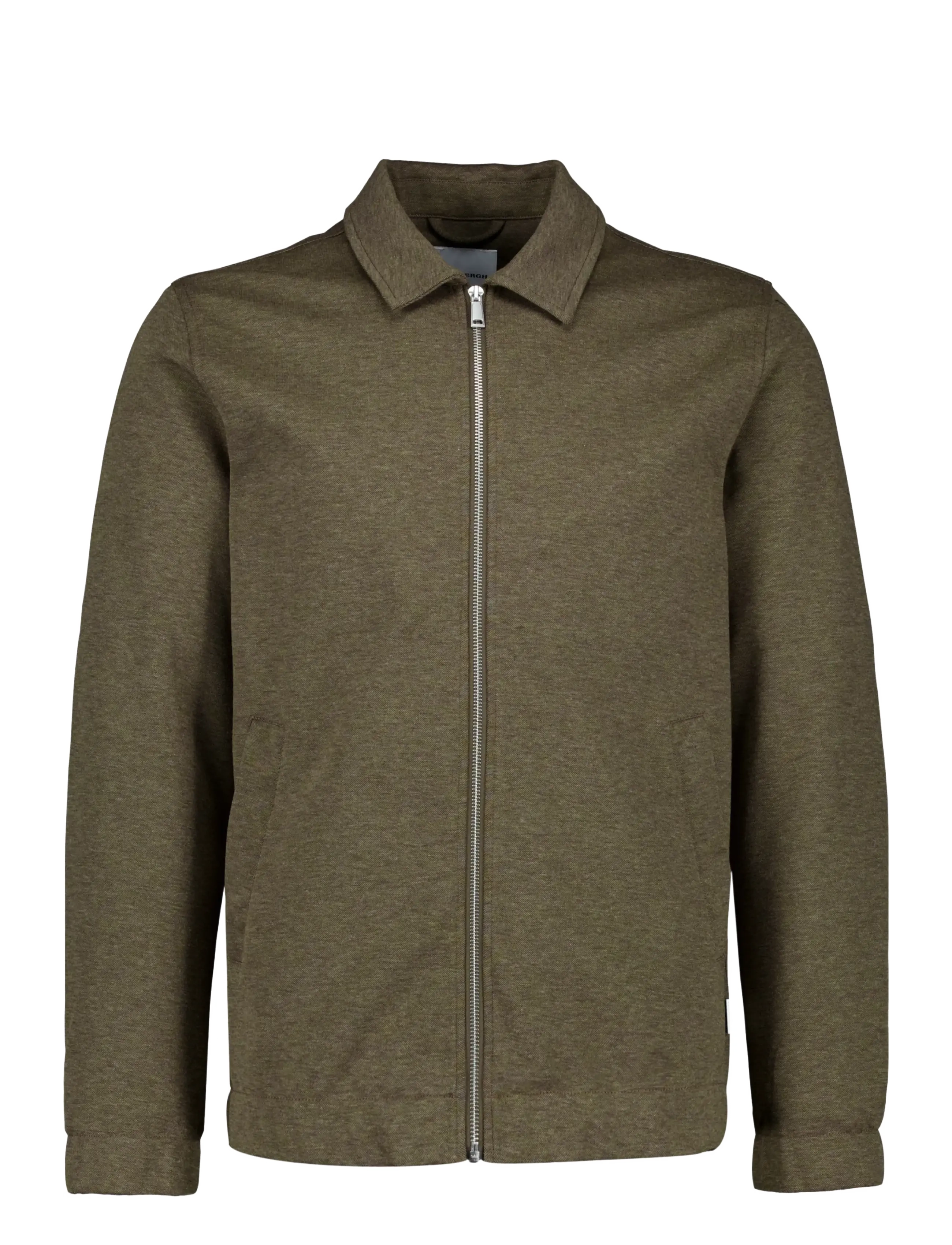 Lindbergh Superflex zip-through jacket - Jackets - DK STONE MIX / khaki/green