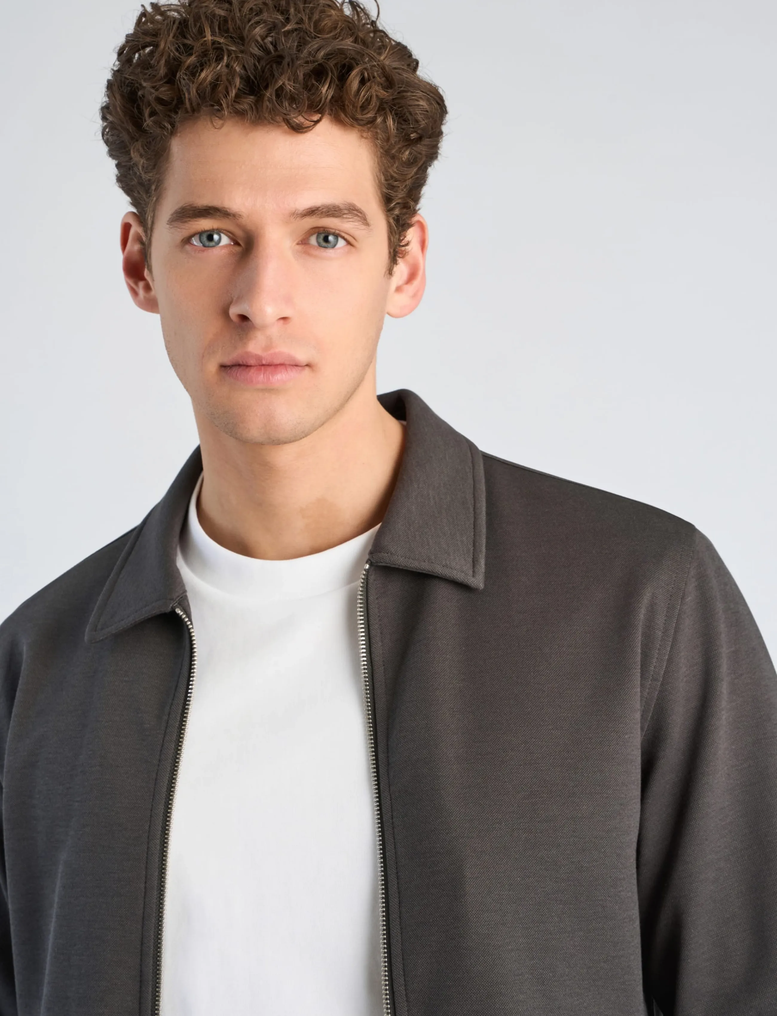 Lindbergh - Superflex zip-through jacket - fall jackets - ink grey - 5