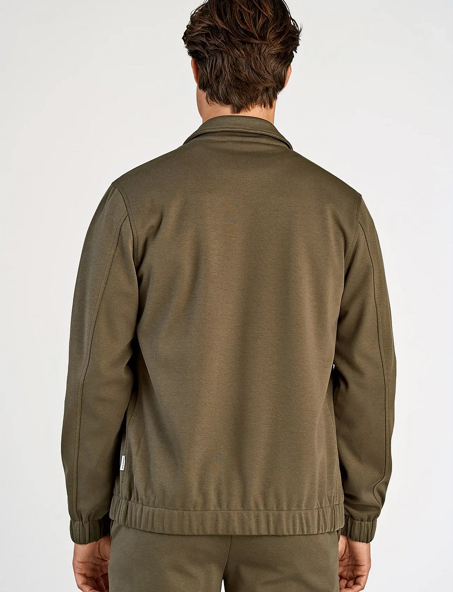 Lindbergh - Superflex zip-through jacket - fall jackets - true army - 4