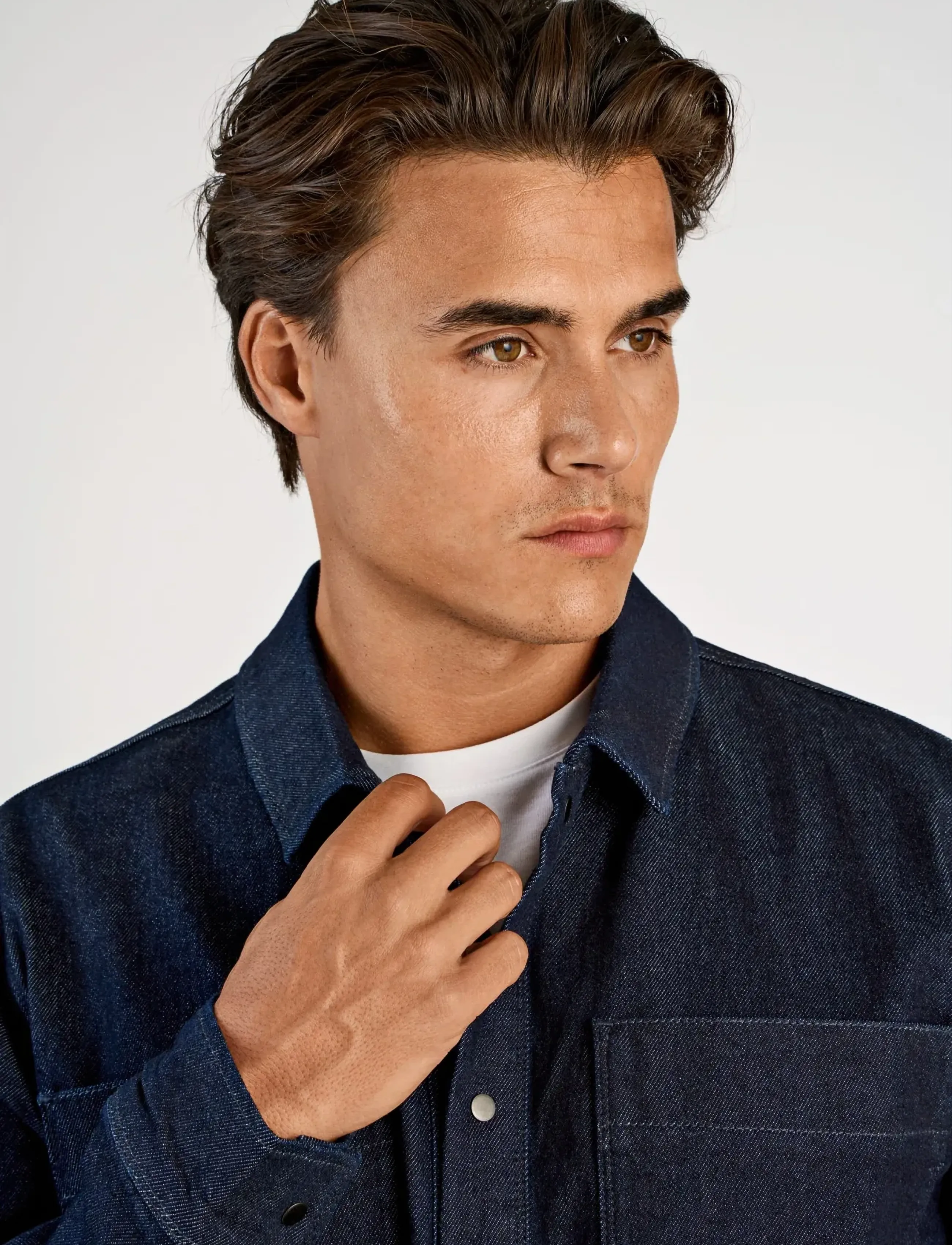 Lindbergh - Indigo overshirt L/S - indigo blue - 5