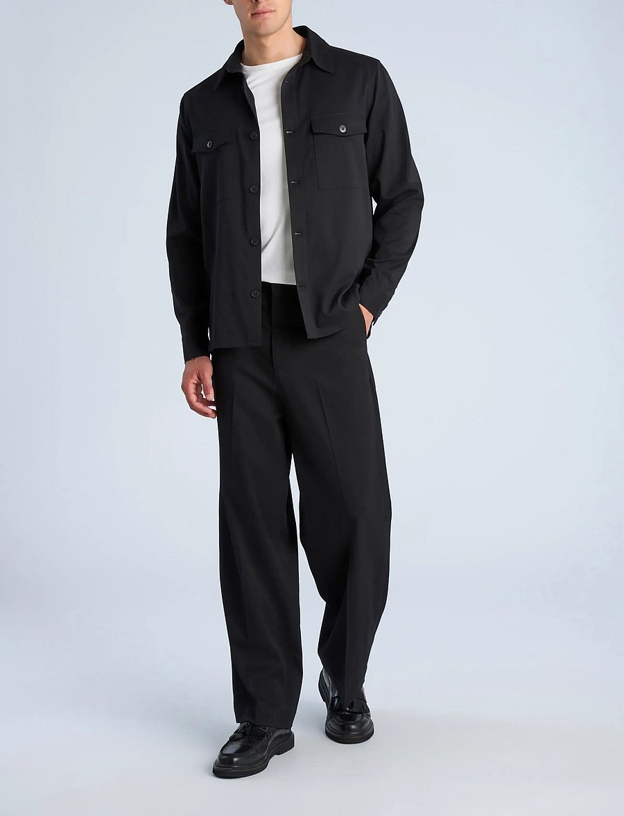 Lindbergh - Twill overshirt - herbstjacken - black - 0