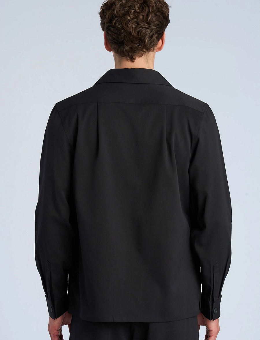 Lindbergh - Twill overshirt - herbstjacken - black - 4