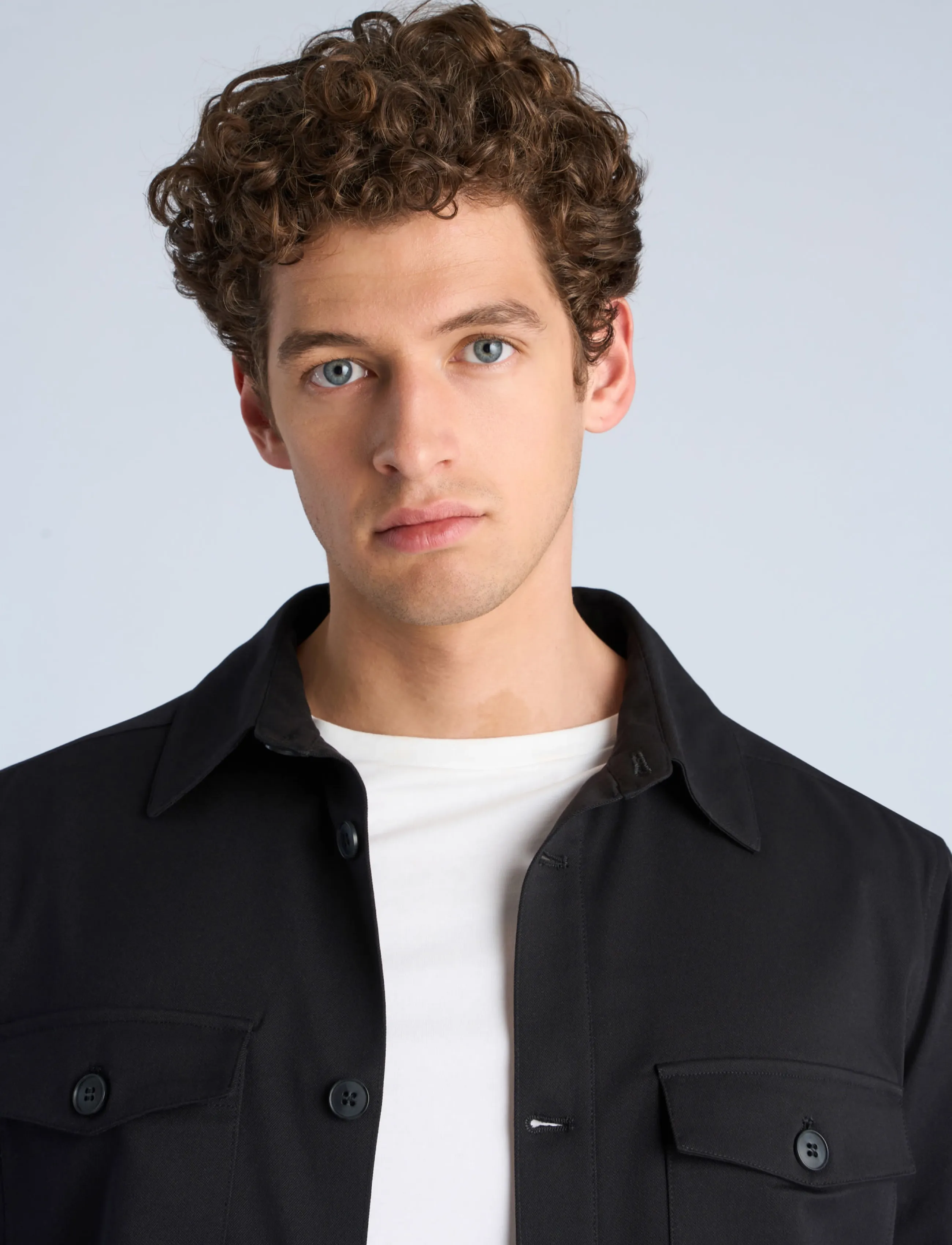 Lindbergh - Twill overshirt - herbstjacken - black - 5