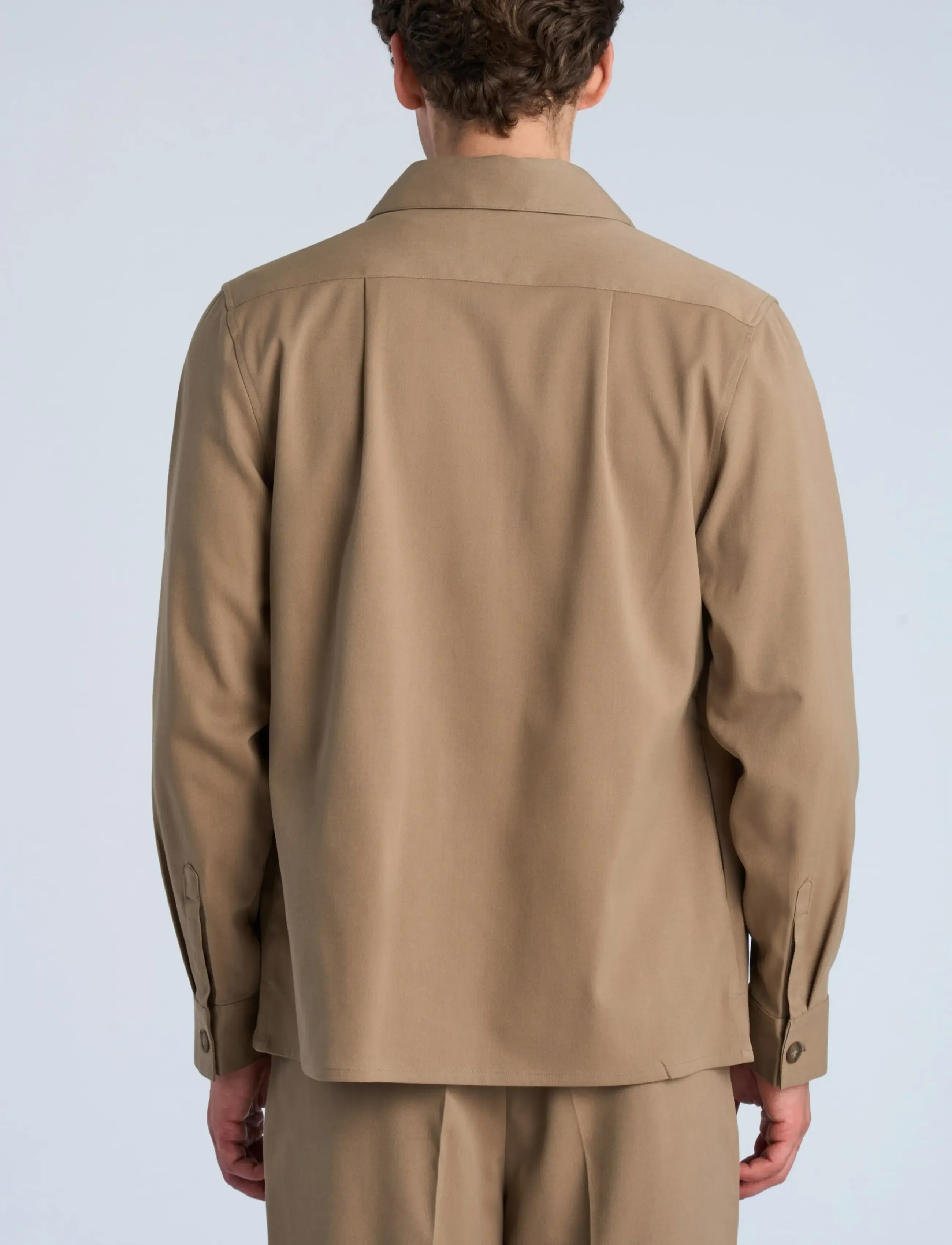 Lindbergh - Twill overshirt - sand - 4