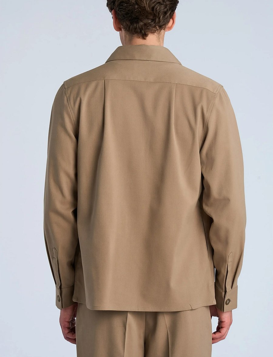 Lindbergh - Twill overshirt - herbstjacken - sand - 4