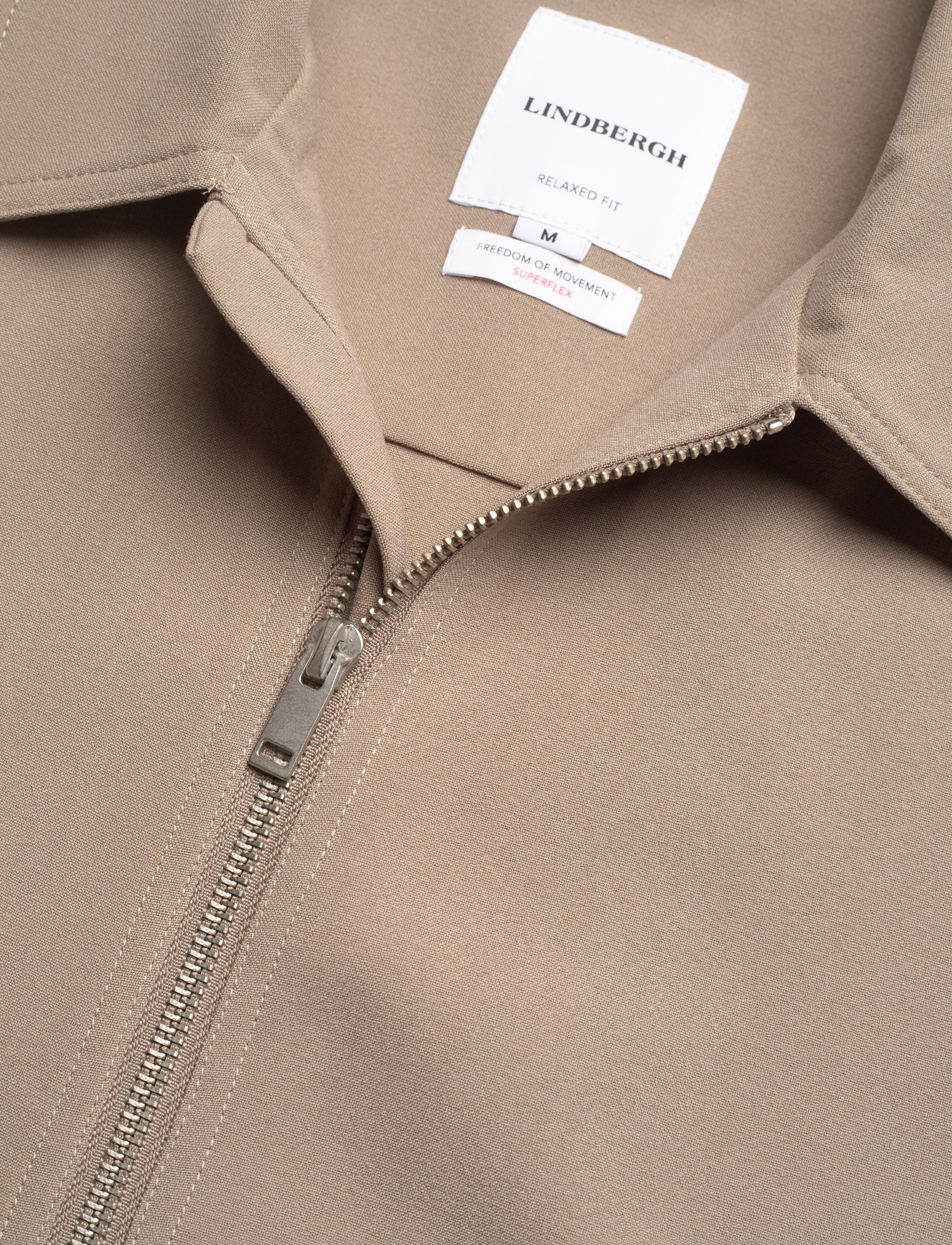 Lindbergh - Zip through overshirt - sand mel - 2