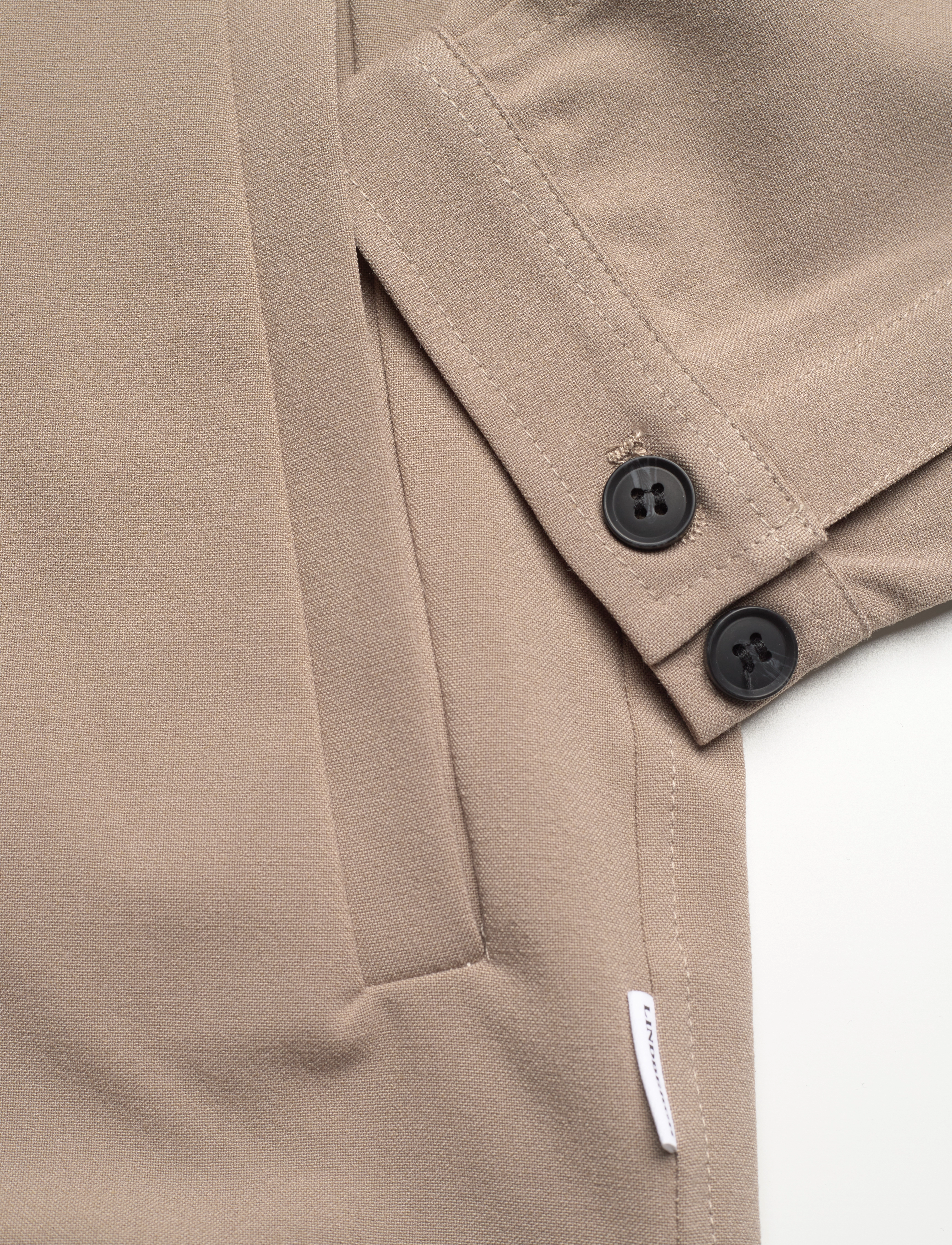Lindbergh - Zip through overshirt - sand mel - 3