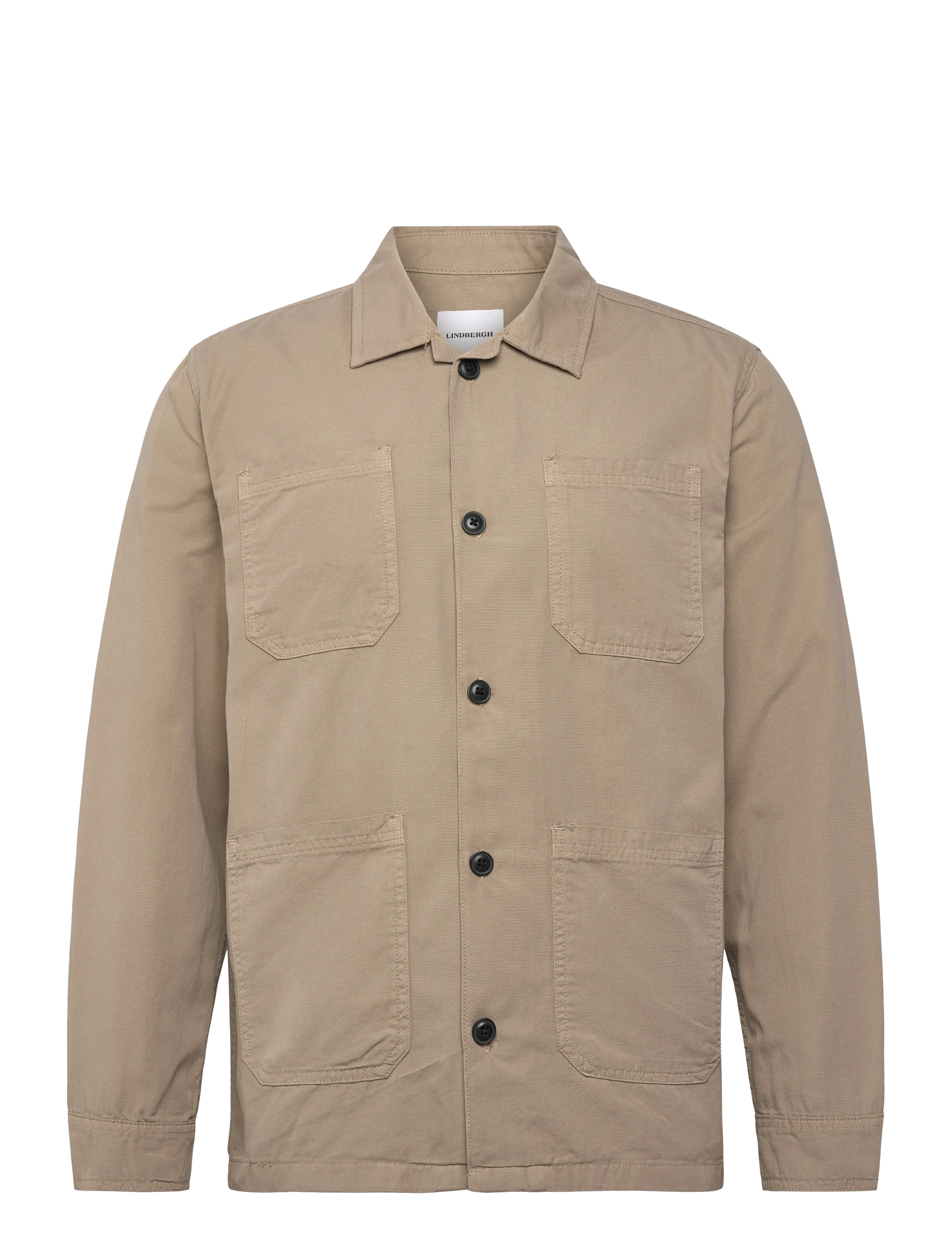 LINDBERGH Canvas Overshirt Beige - XL - Herren